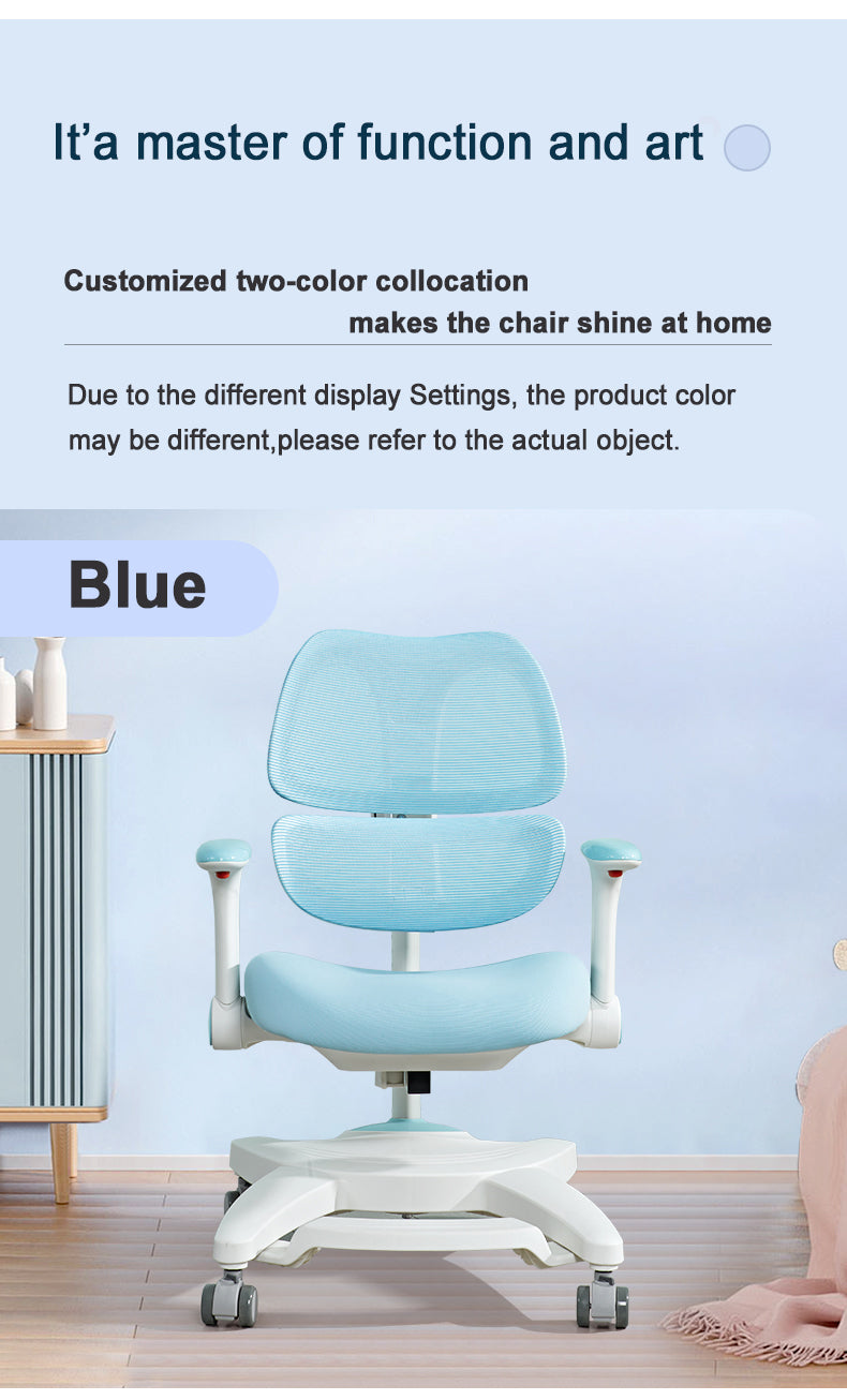IMPACT Kids Ergonomic Chair With Arm Rest, Blue (Preorder)
