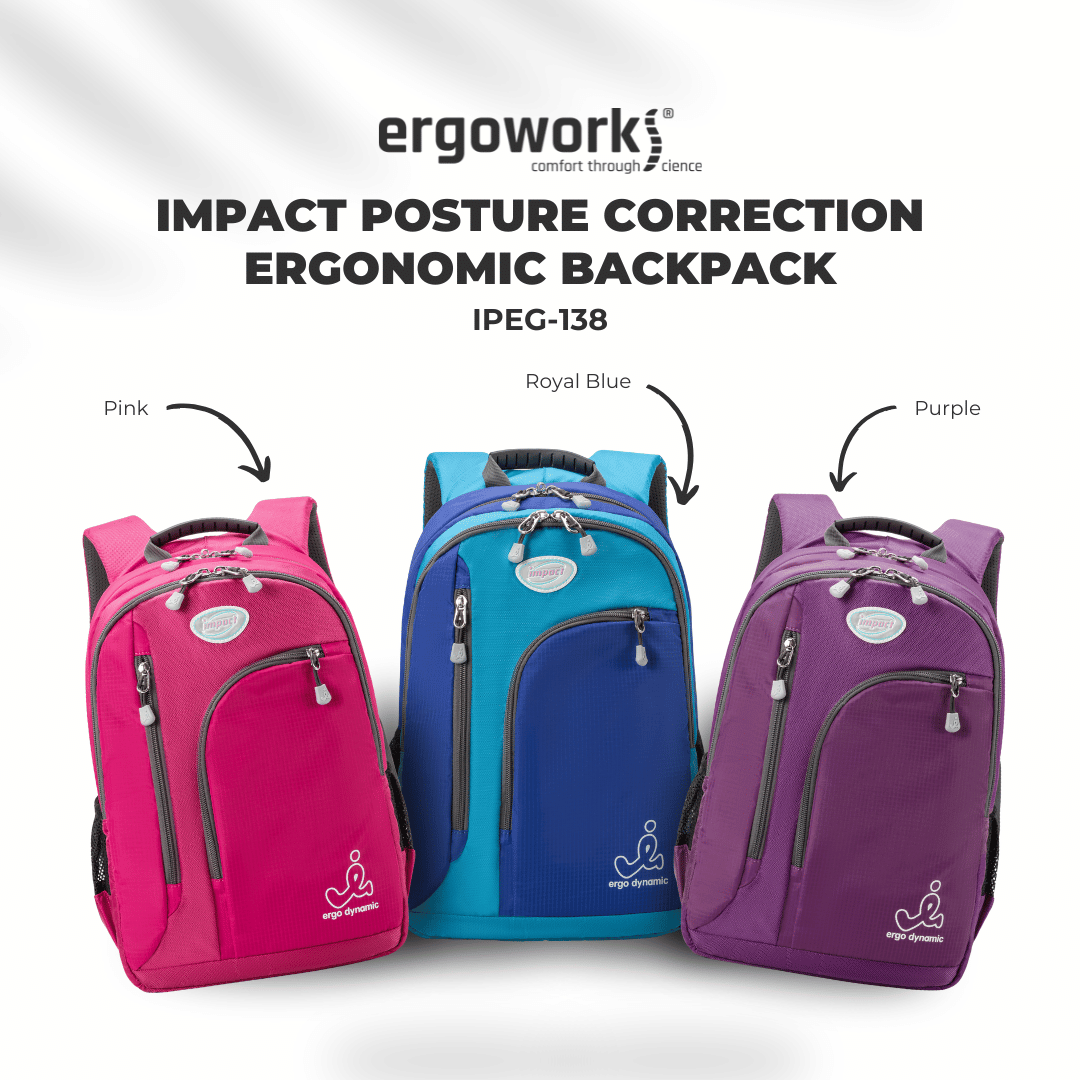 Impact School Bag Impact Posture Correction Ergonomic Backpack, IPEG-138 Ergoworks