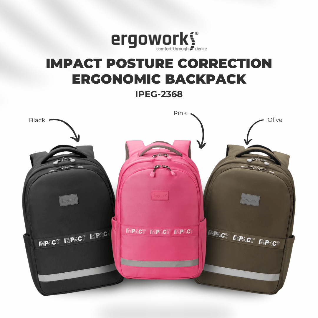 Impact School Bag Impact Posture Correction Ergonomic Backpack, IPEG-2368 Ergoworks