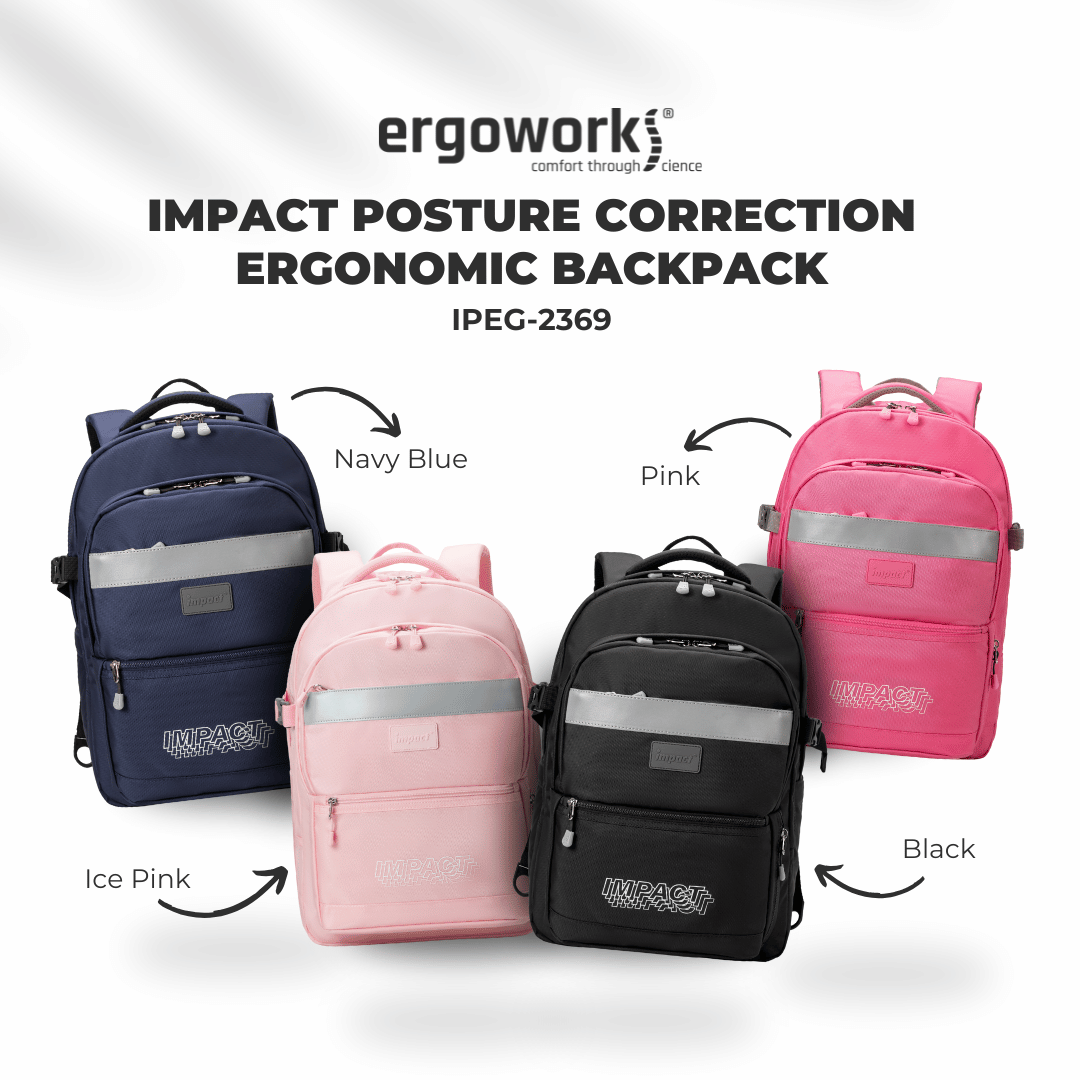 Impact School Bag Impact Posture Correction Ergonomic Backpack, IPEG-2369 Ergoworks
