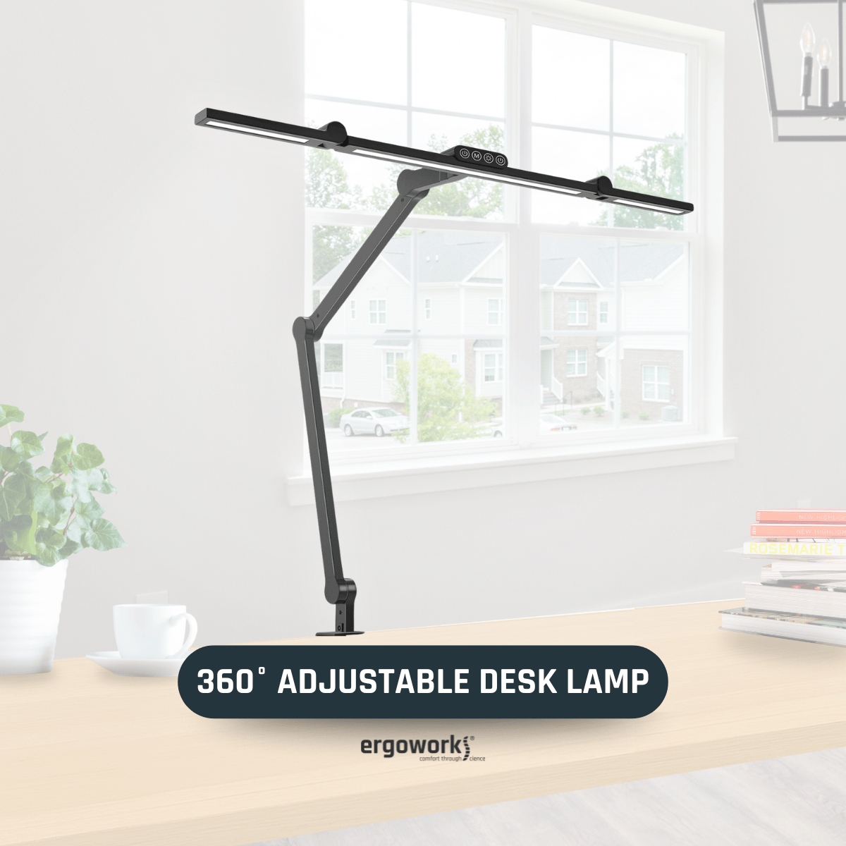 360 Adjustable Desk Lamp with Remote Control - Ergoworks
