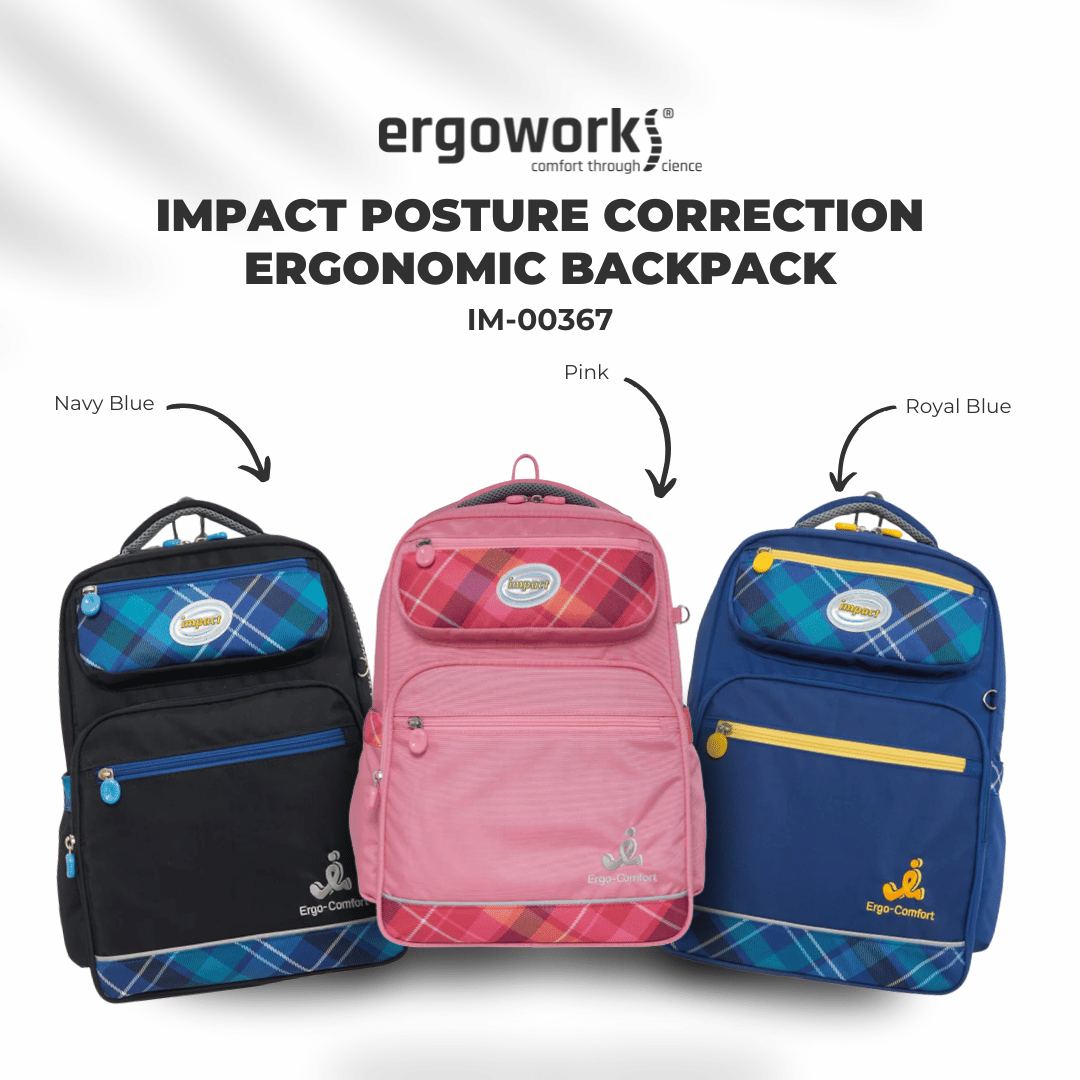 Impact School Bag Impact Posture Correction Ergonomic Backpack, IM-00367 Ergoworks