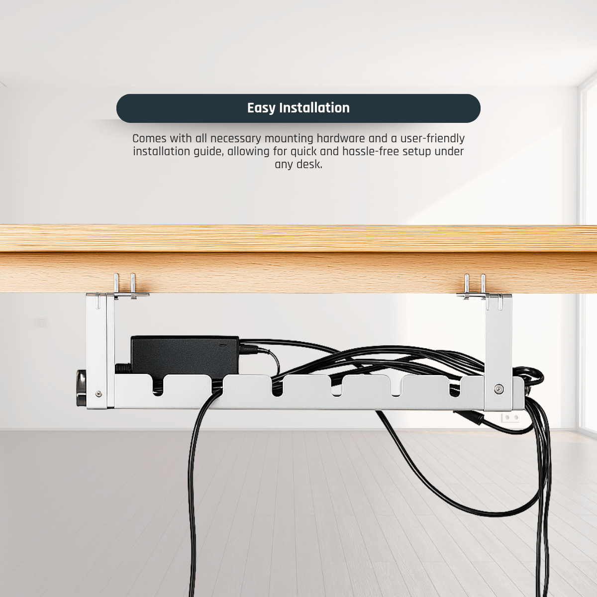Under Desk Metal Cable Tray