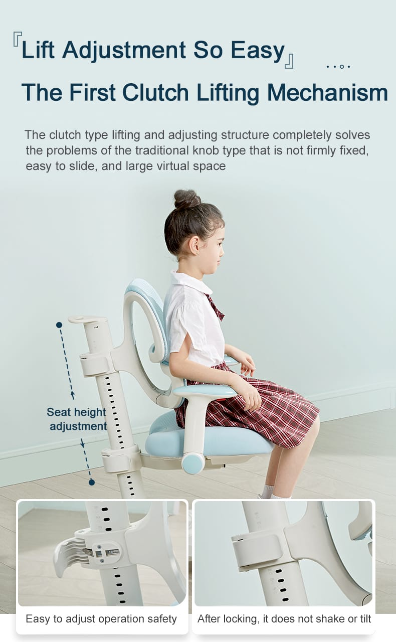 Impact Junior Chair Blue Kids Ergonomic Study Chair Ergoworks