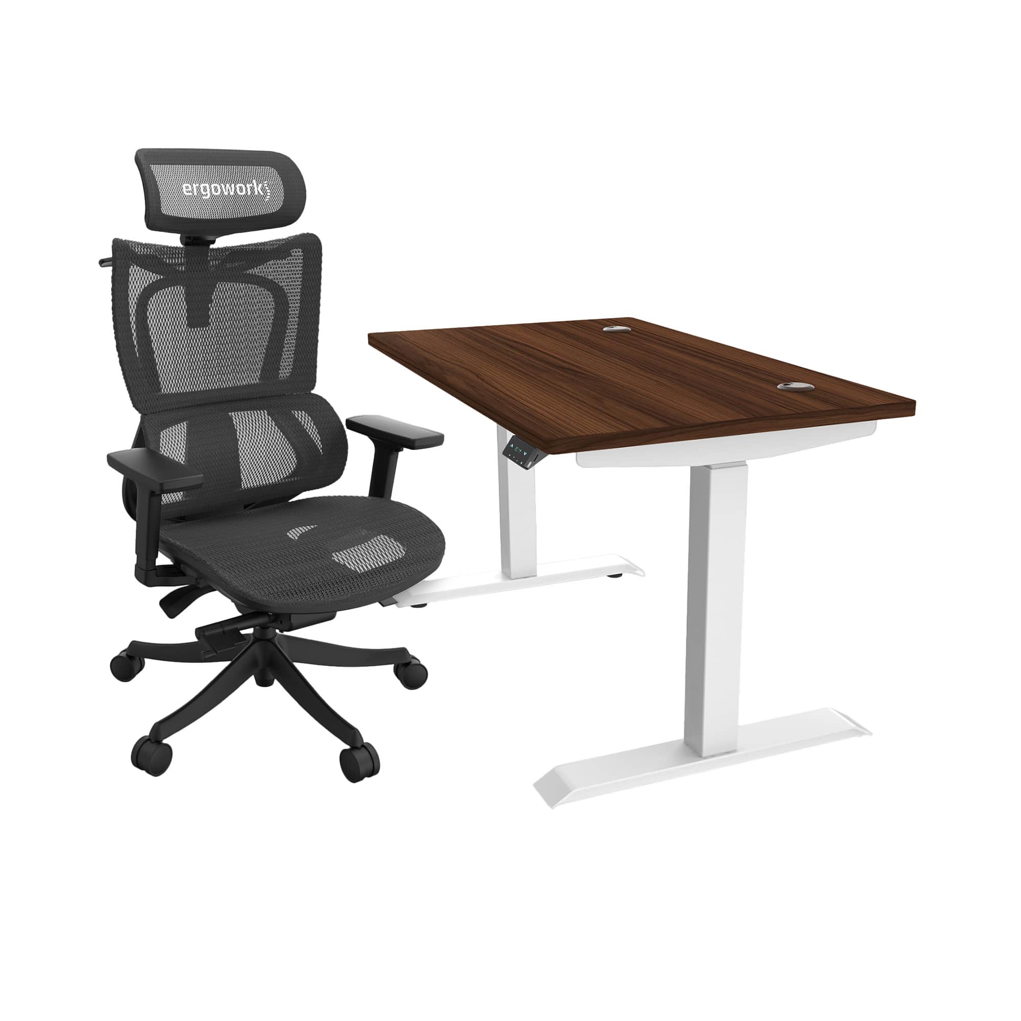 Ergoworks Electric Desk Signature Standing Desk, MFC Tabletop (Bundle) Ergoworks
