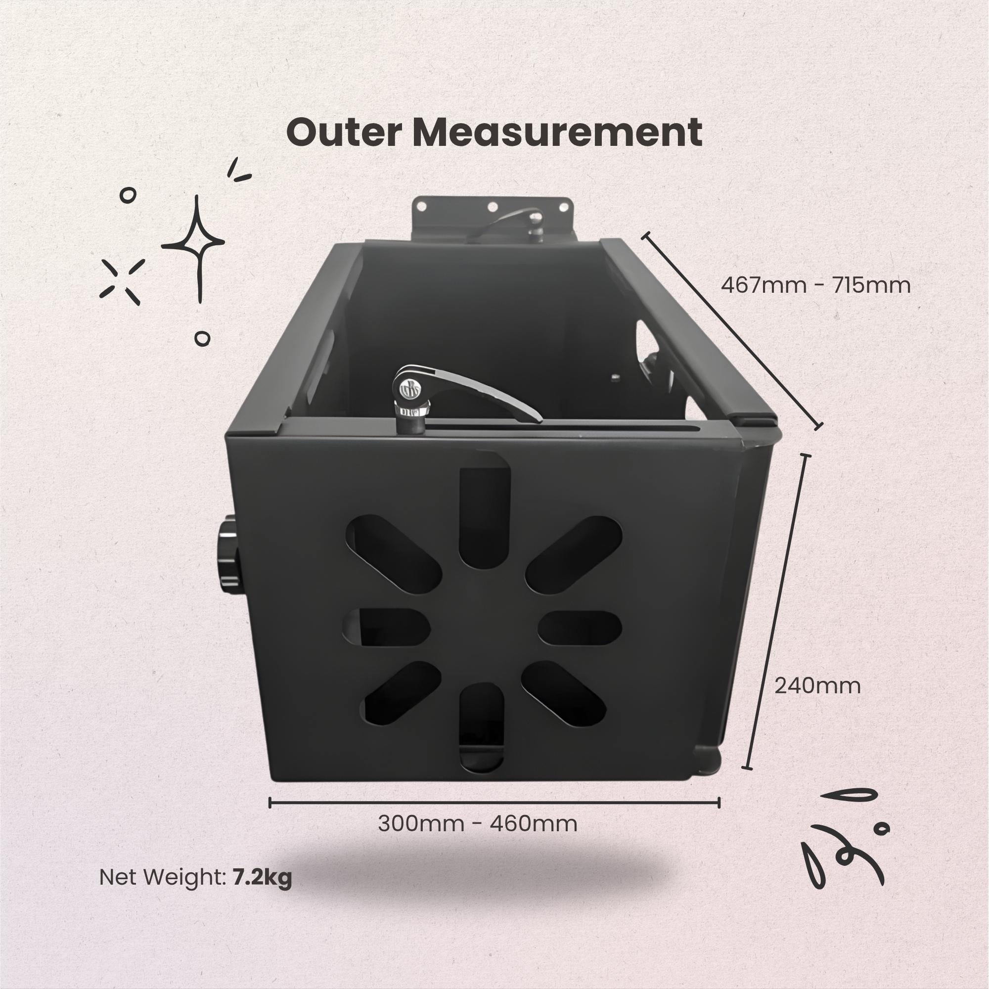 Heavy-Duty Under Desk CPU Holder