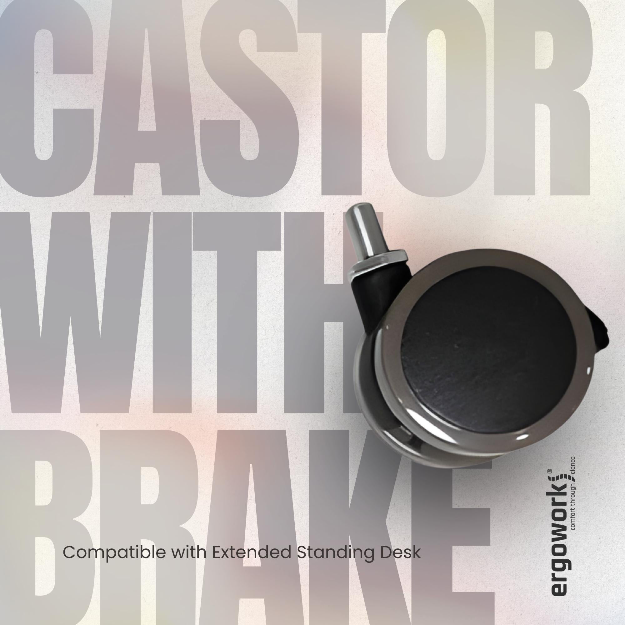 Swivel Castor With Brake (4 Castors Set)
