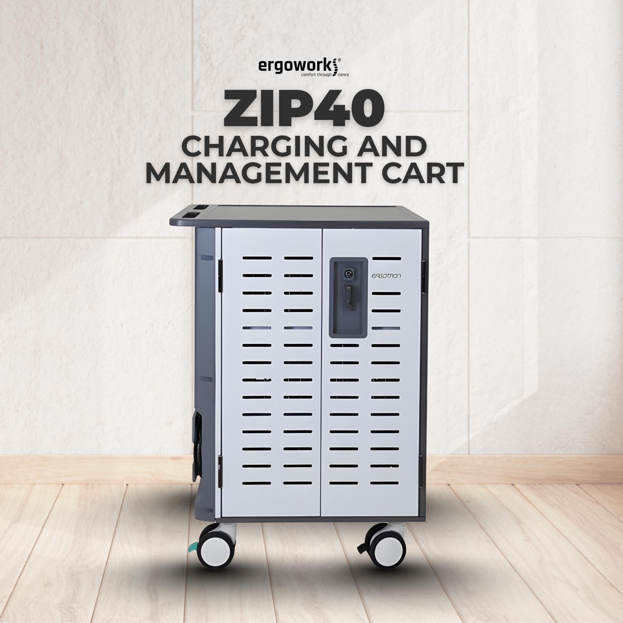 ZIP40 Charging and Management Cart, UK-IE-SNG-HK-MY (For Laptops)