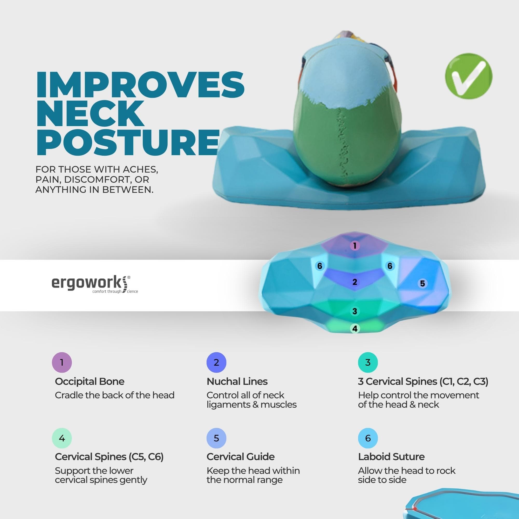 Ergoworks Pillows C Rest Ergo Neck Relief Pillow Ergoworks