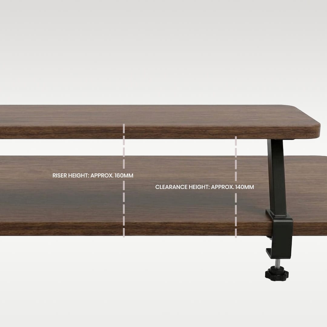 ERGOWORKS (Pre-Order) Ergoworks Elevate Clamp-On Mount Desk Riser Ergoworks
