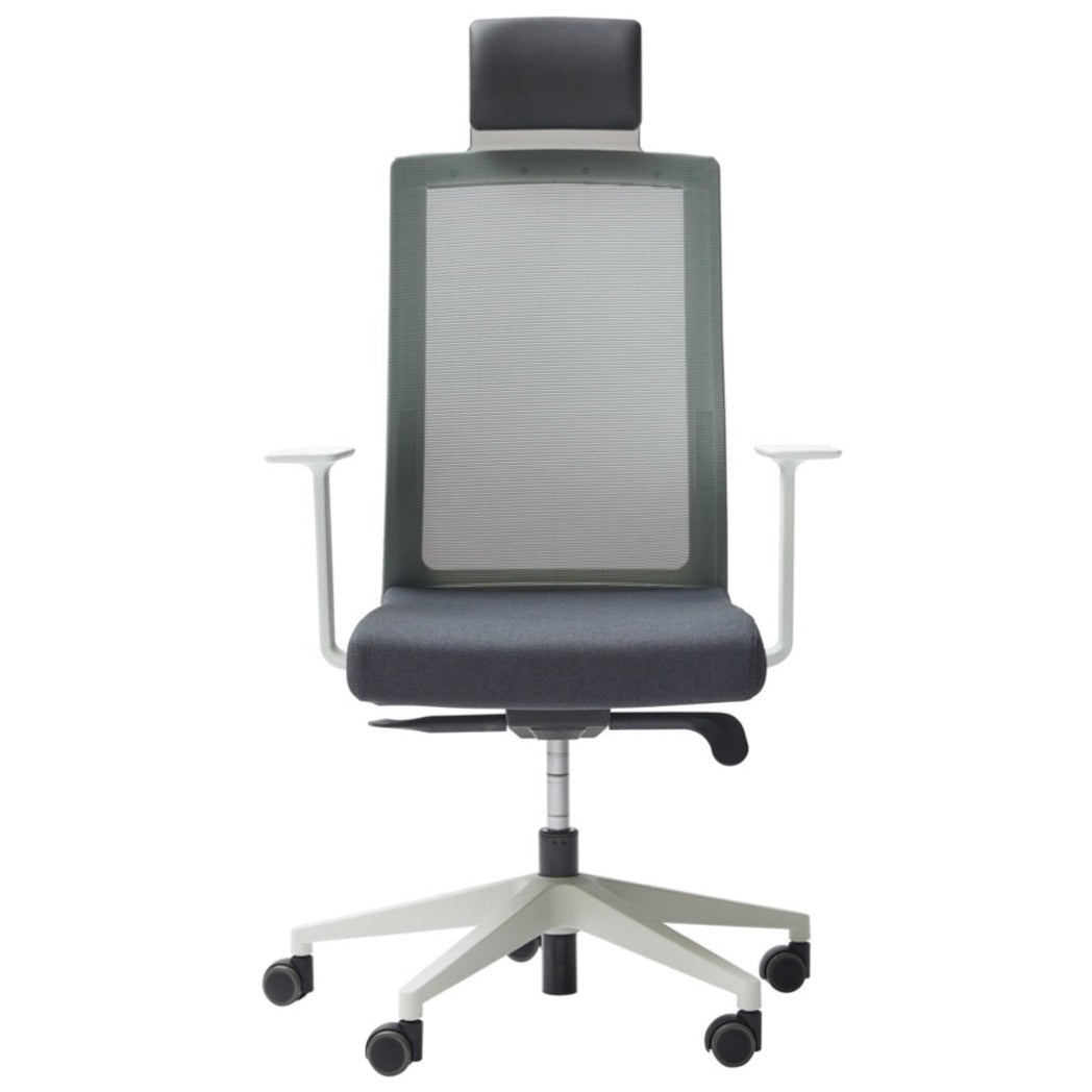 DUOREST Duoflex Square Office Home Ergonomic Mesh Office Chair Black Frame, White Frame