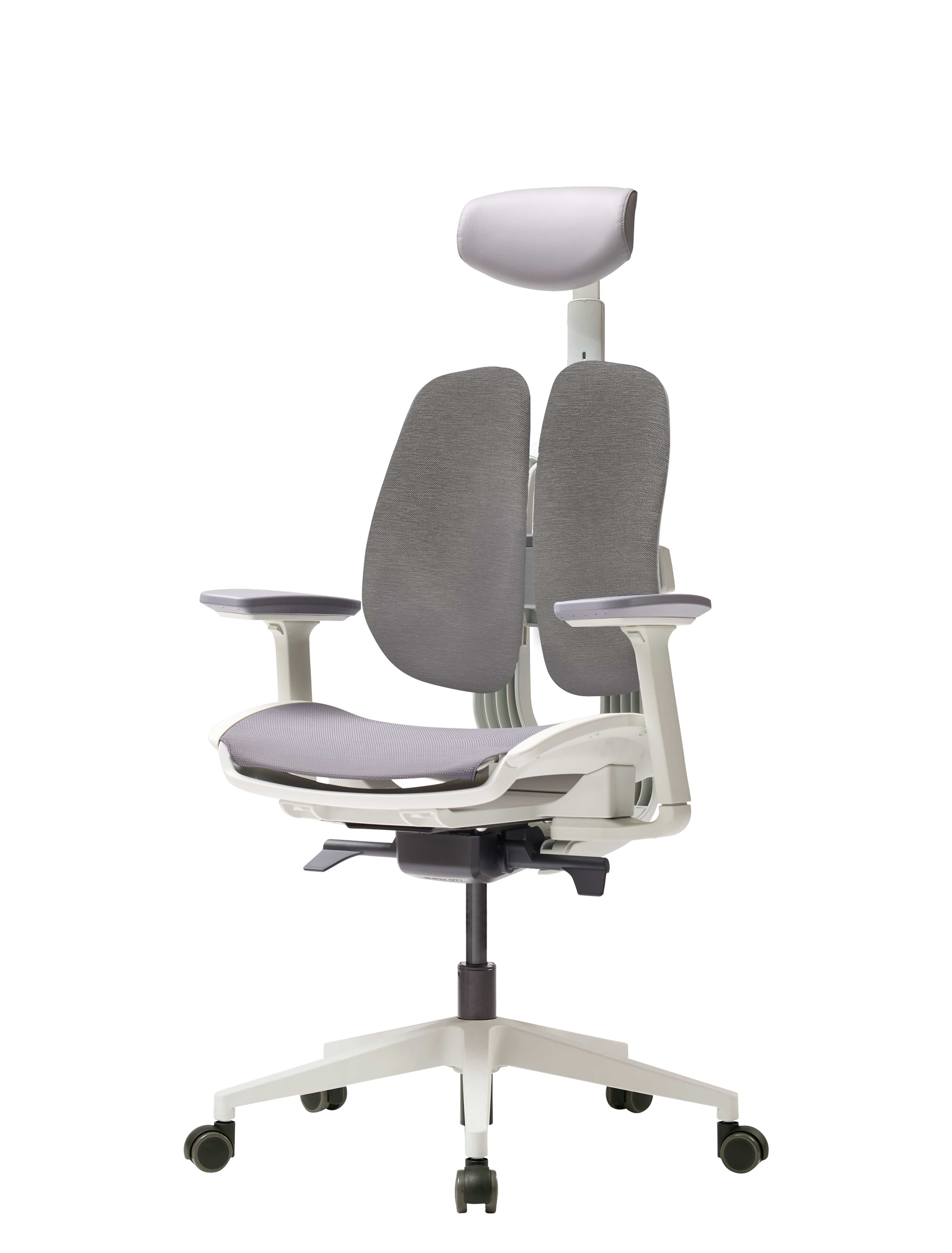 DUOREST Office Chairs Ash Grey D2 Dual Comfort Chair DX2 Series Ergoworks
