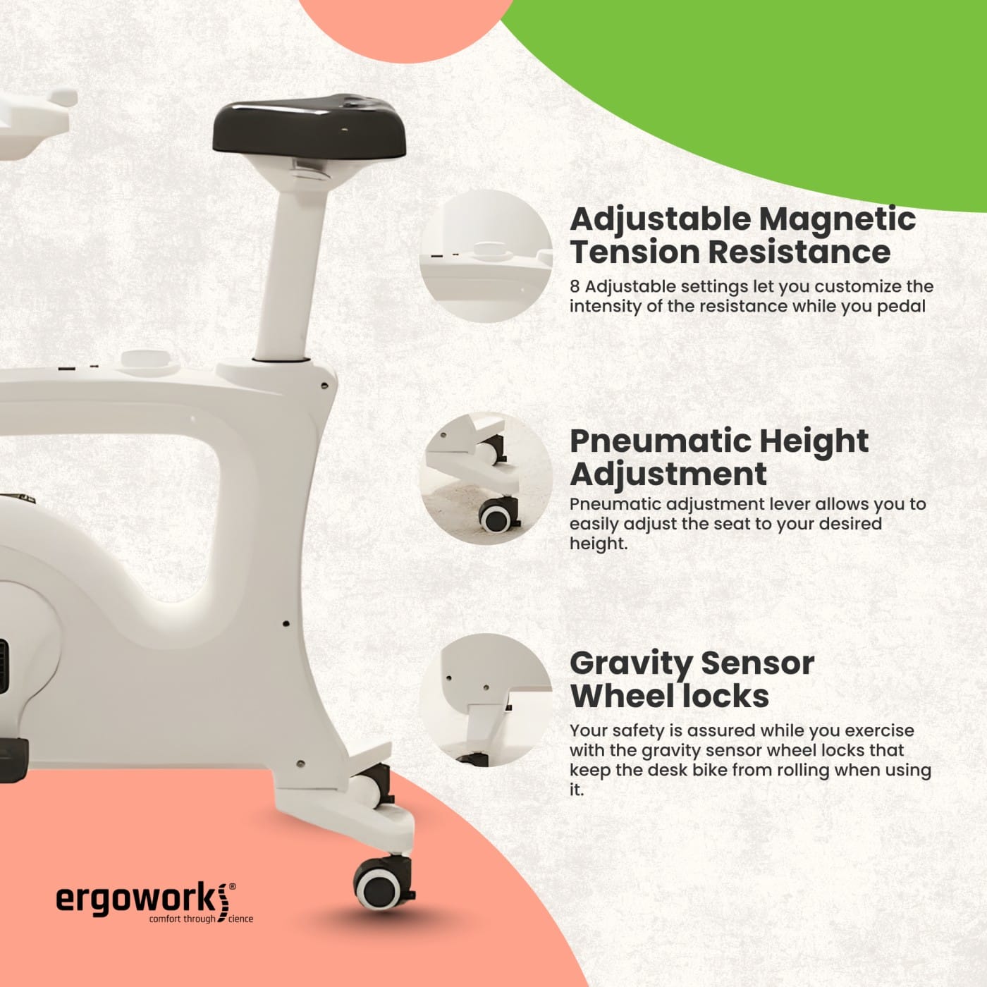 Ergoworks POS Desk Bike All-In-One Desk Bike Ergoworks