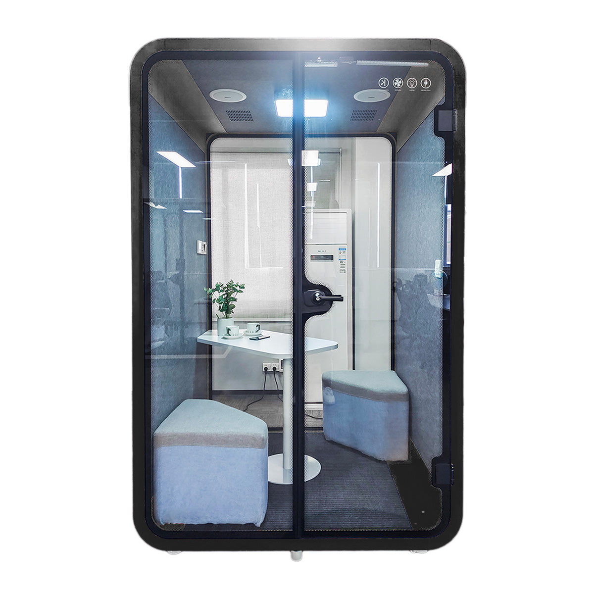 Soundproof Acoustic Collaborative Pod with Sofa - Ergoworks