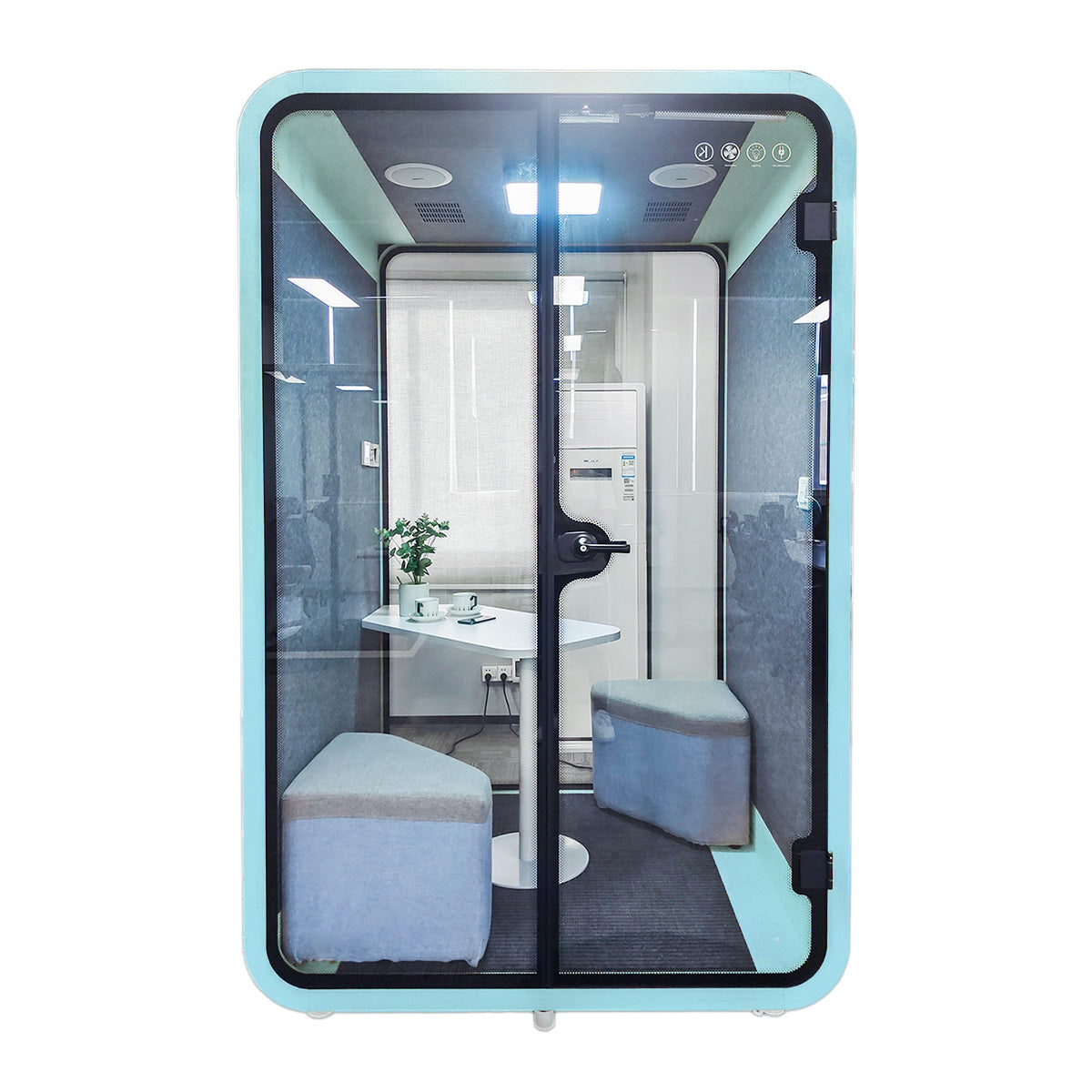 Soundproof Acoustic Collaborative Pod with Sofa - Ergoworks
