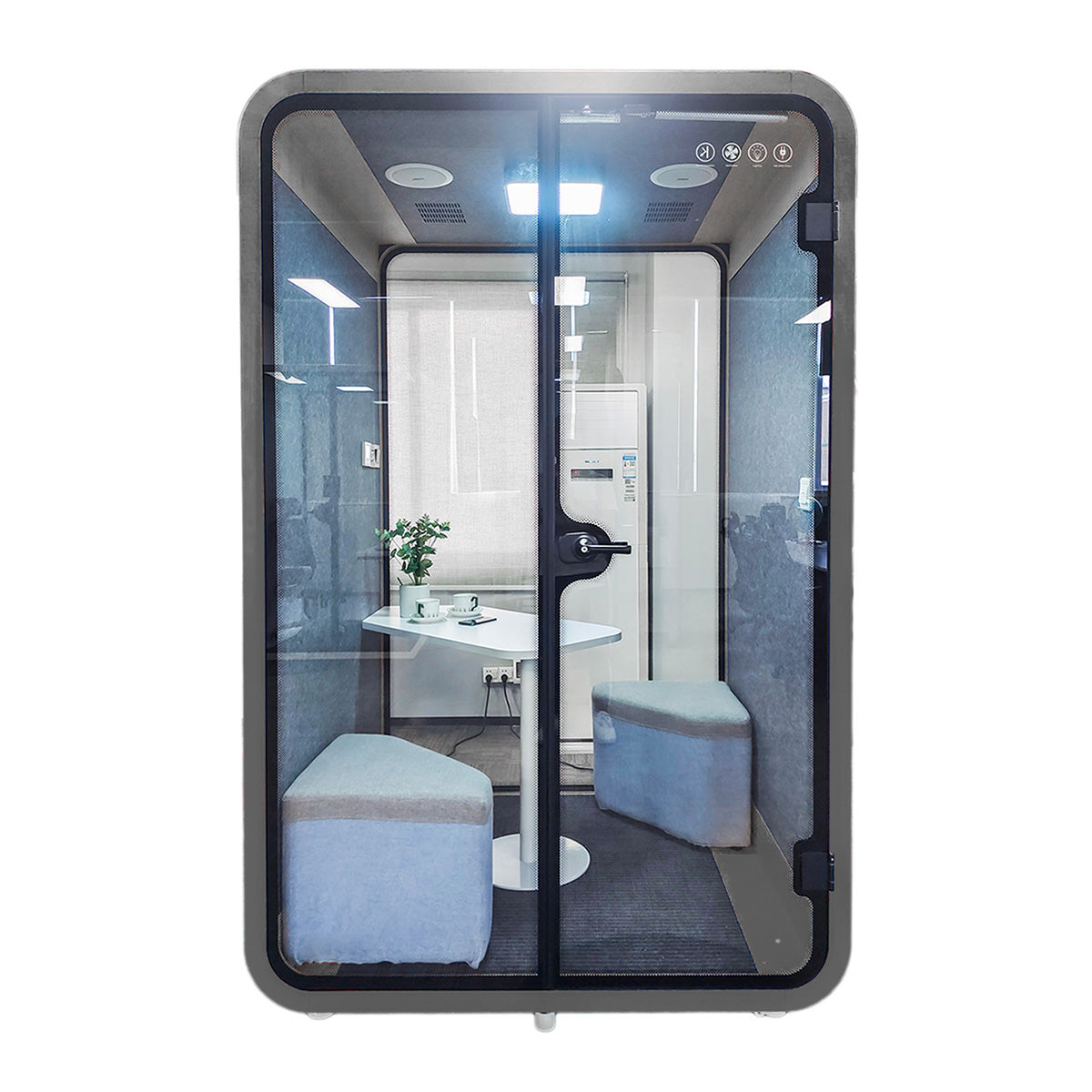 Soundproof Acoustic Collaborative Pod with Sofa - Ergoworks