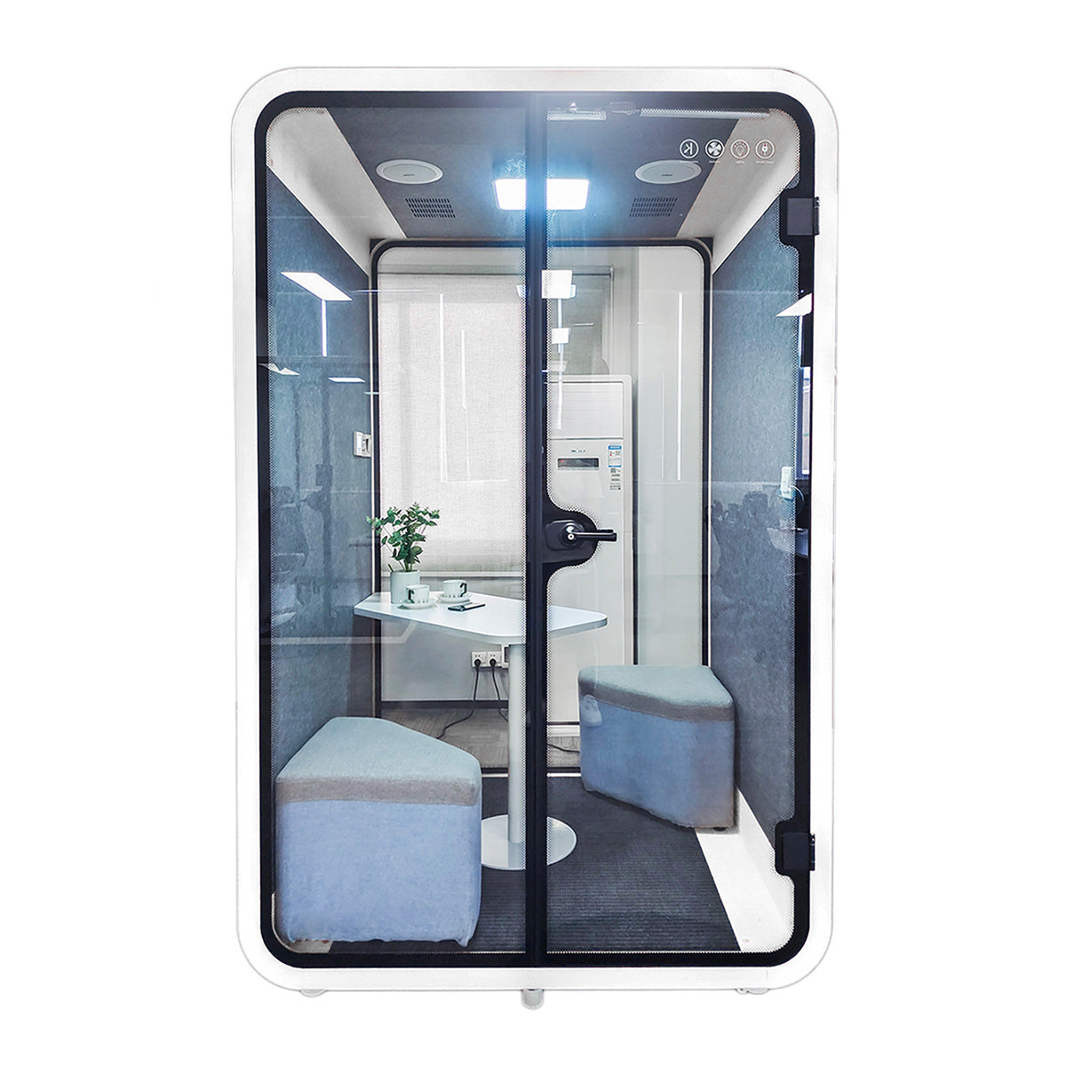 Soundproof Acoustic Collaborative Pod with Sofa - Ergoworks