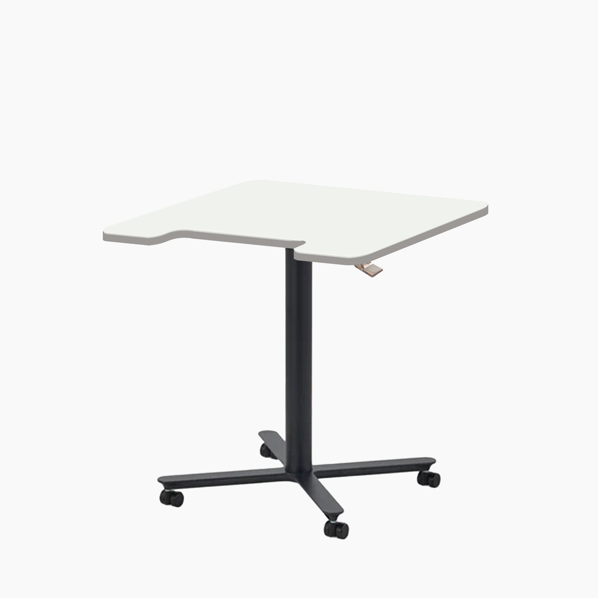 Mobile Single Pole Pneumatic Adjustable Desk ERGOWORKS