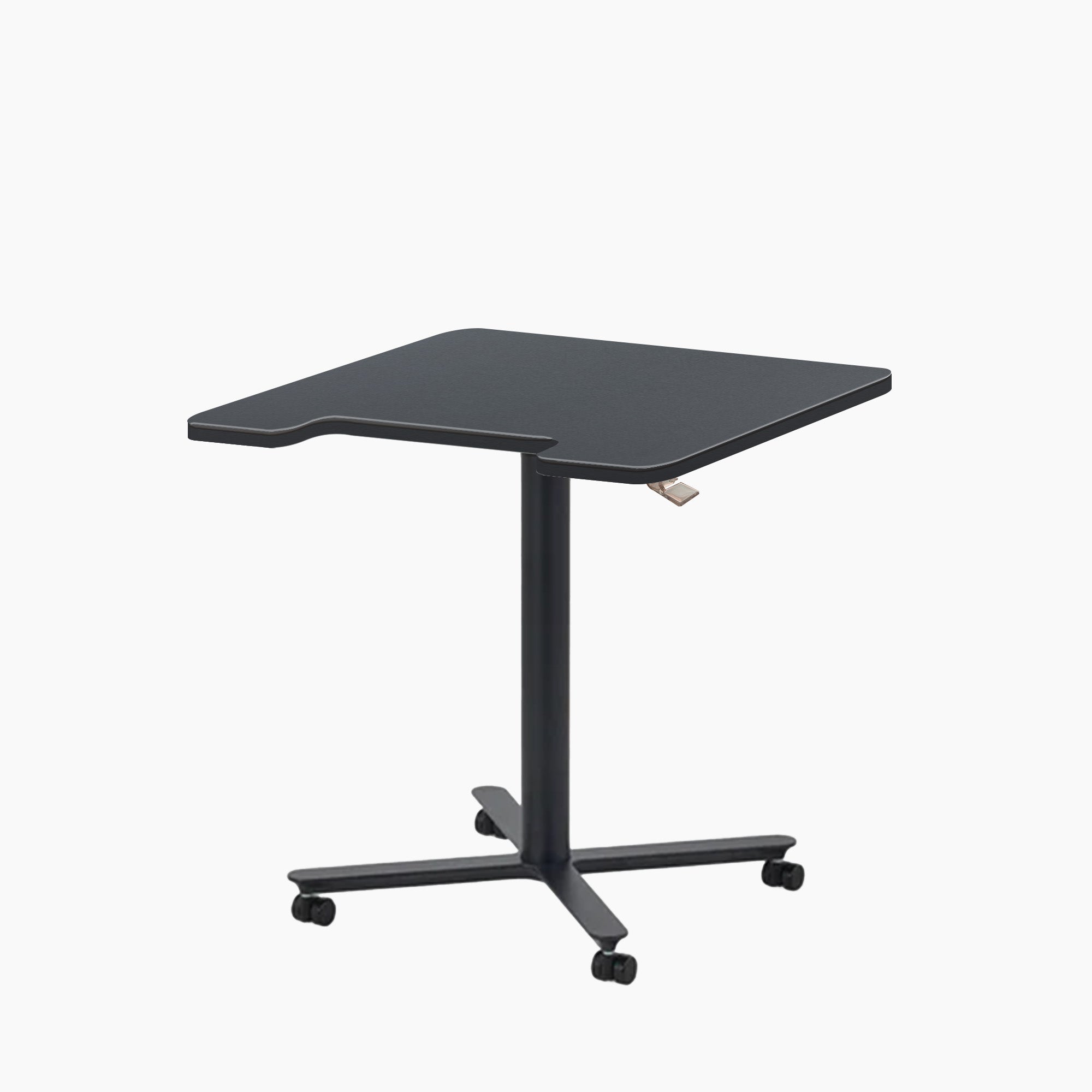 Mobile Single Pole Pneumatic Adjustable Desk ERGOWORKS