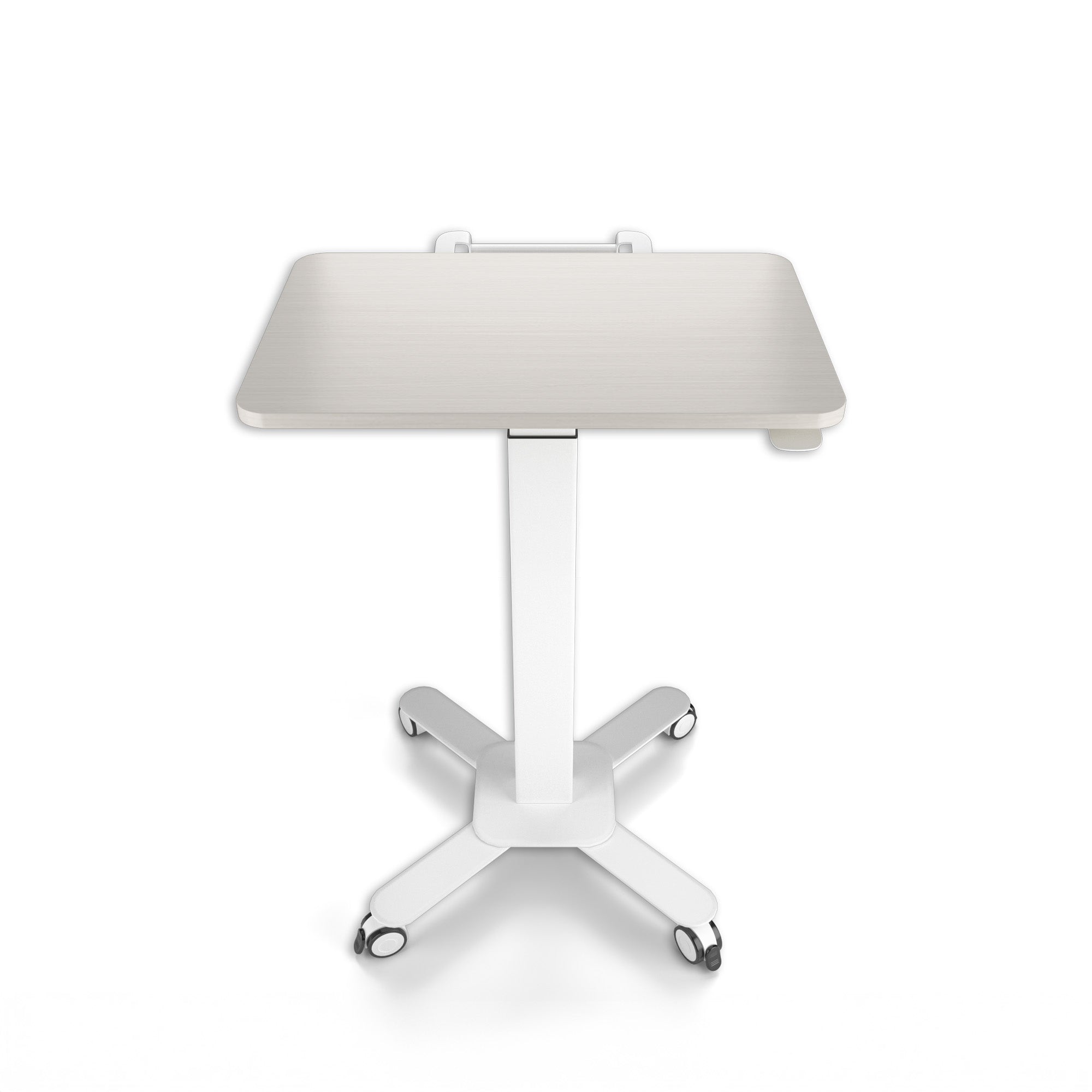 Mobile Single Pole Pneumatic Height Adjustable Desk