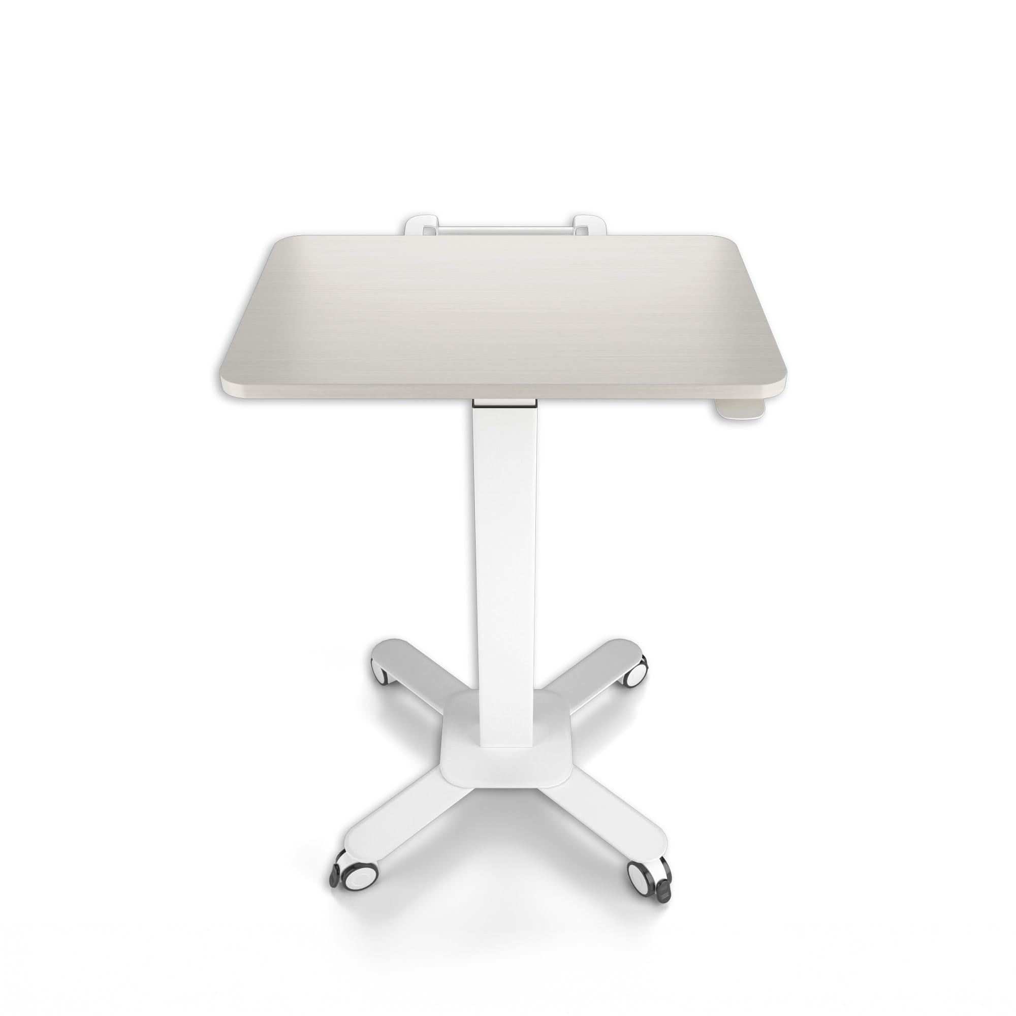 Ergoworks Mobile Single Pole Pneumatic Height Adjustable Desk Ergoworks