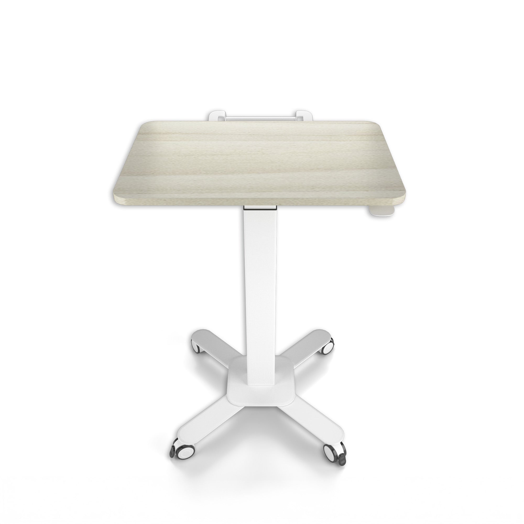 Mobile Single Pole Pneumatic Height Adjustable Desk