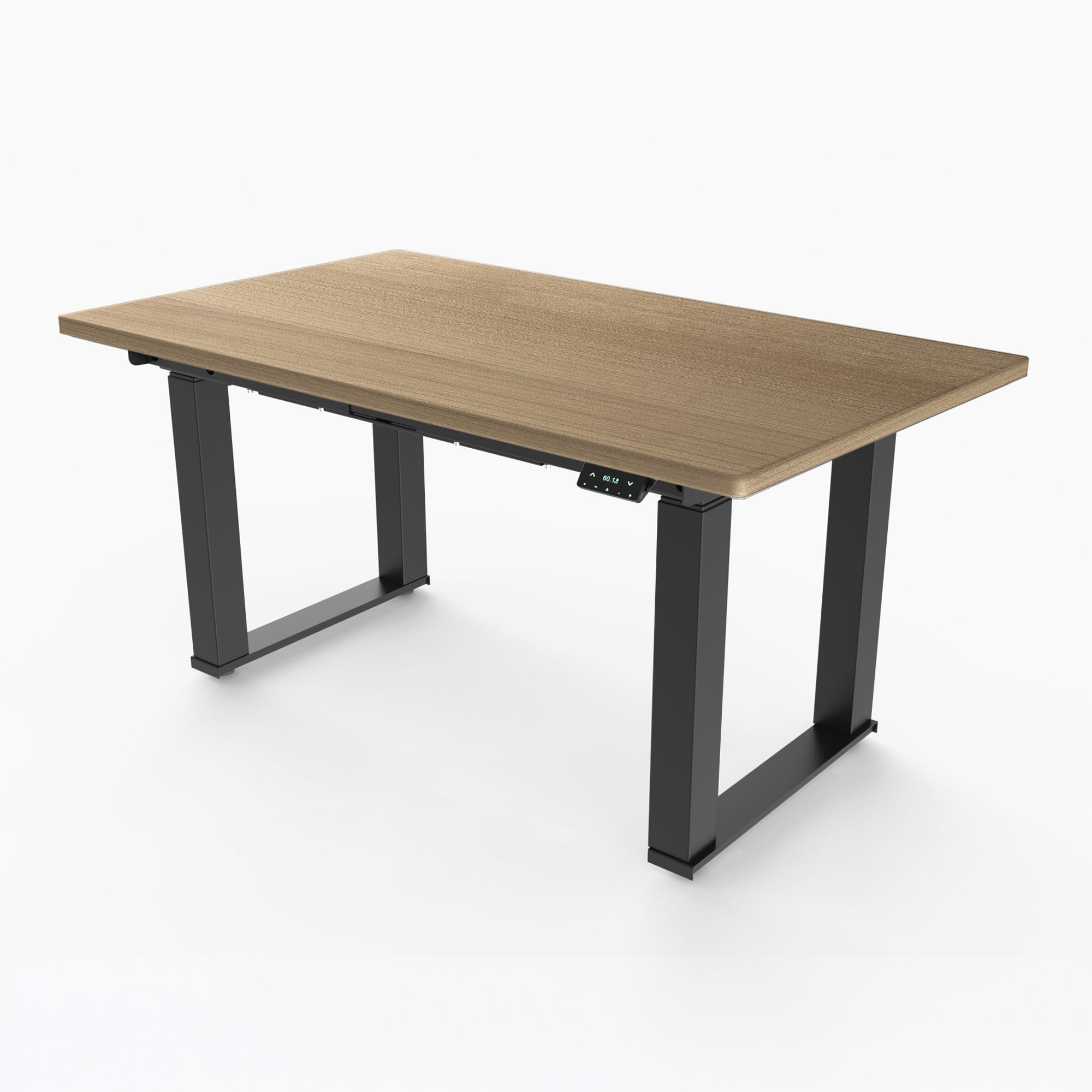 Ergoworks Meeting Room Electric Desk Cherry Cappuccino (MFC067) (+$30) / Black Majestic Standing Desk, MFC Tabletop Ergoworks