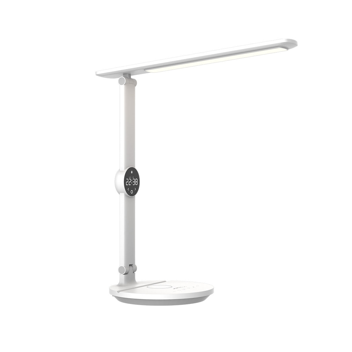 Ergo Eye Care Led Desk Lamp with Qi Charger & Digital Clock - Ergoworks