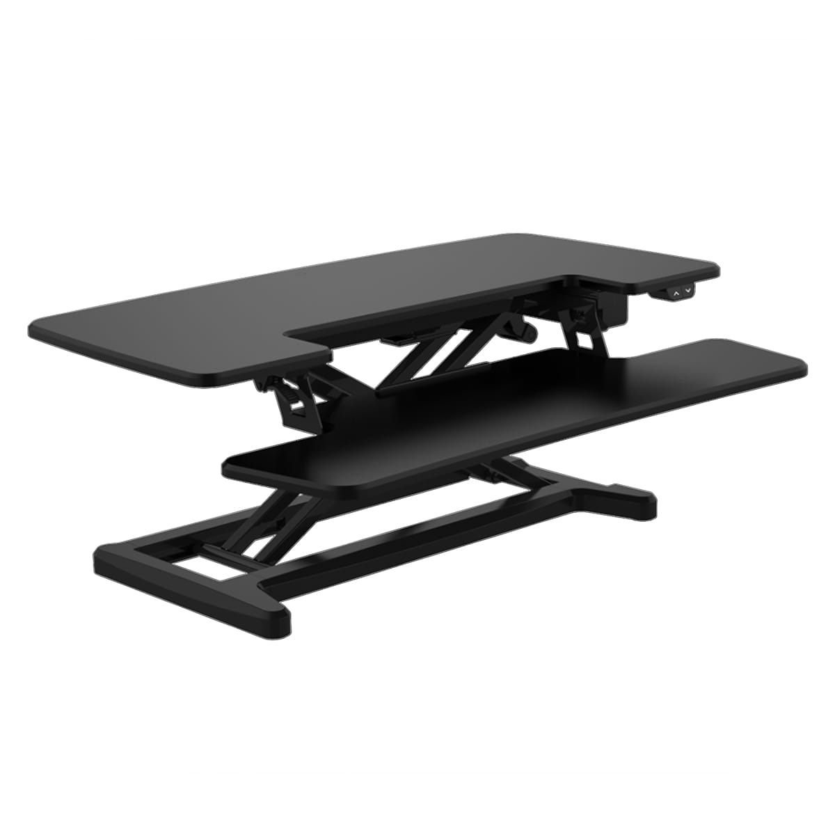 Ergoworks Sit Stand Desk Converter Black Electric Sit Stand Desk Converter (M Series) Ergoworks