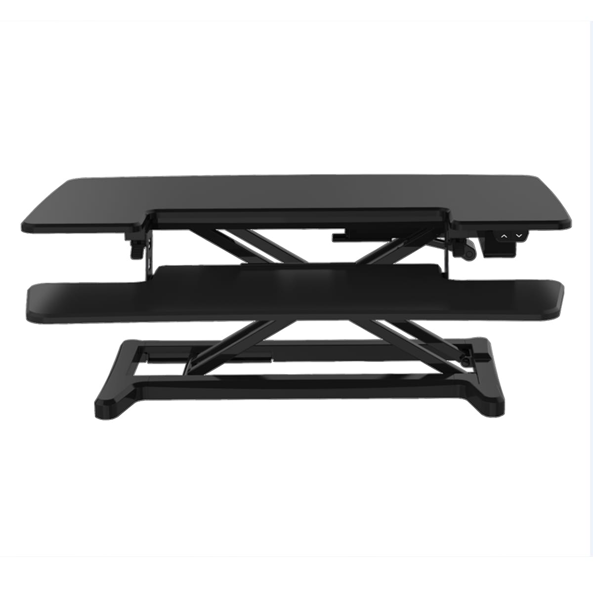 Ergoworks Sit Stand Desk Converter Black Electric Sit Stand Desk Converter (M Series) Ergoworks