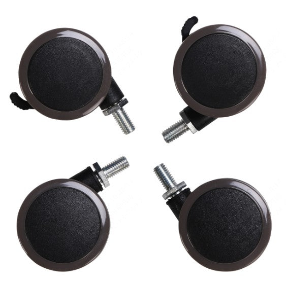 Swivel Castor With Brake, Grey (4 Castors Set)