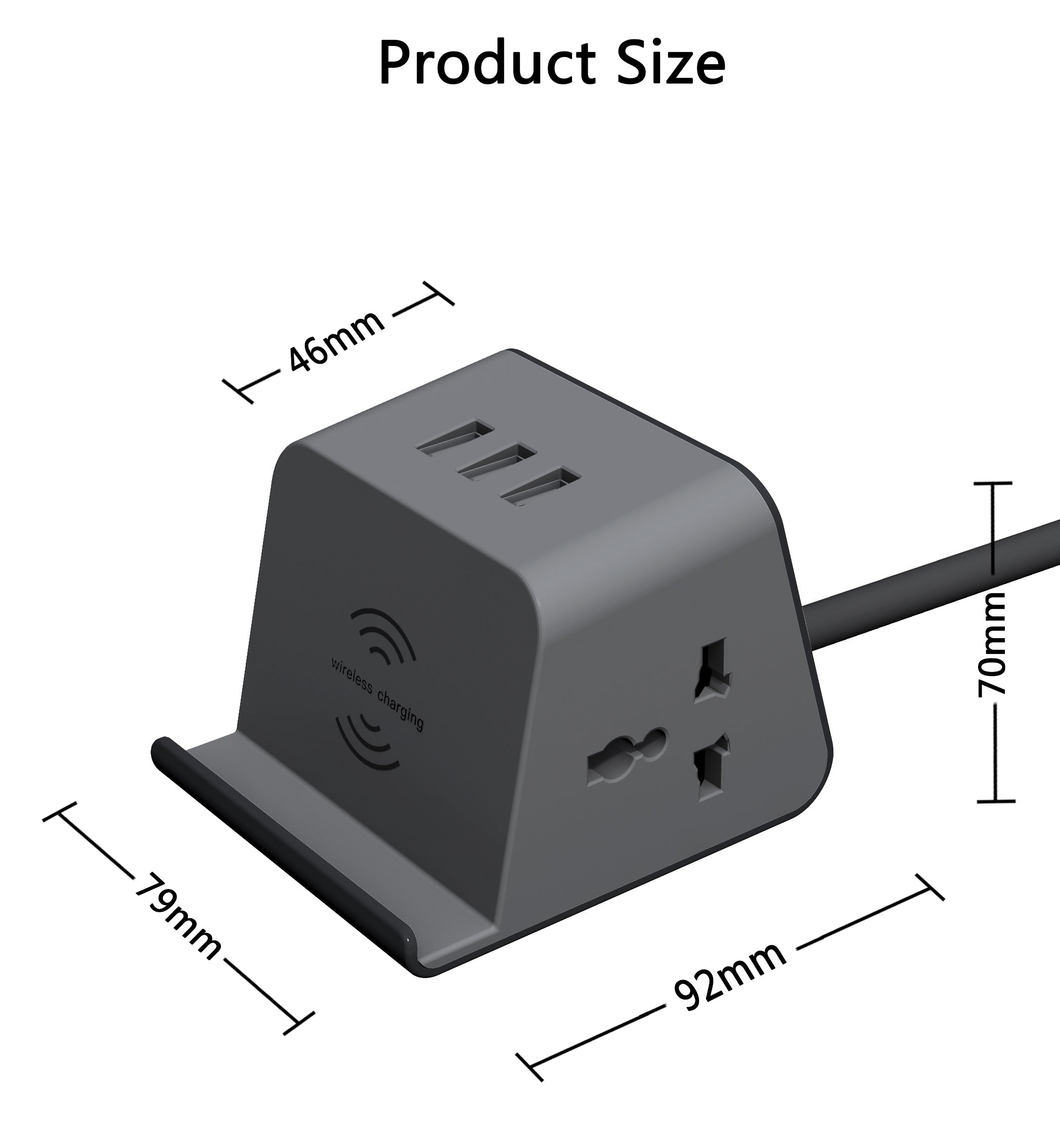 Wireless Charging Socket EW-FT02W-BK - Ergoworks