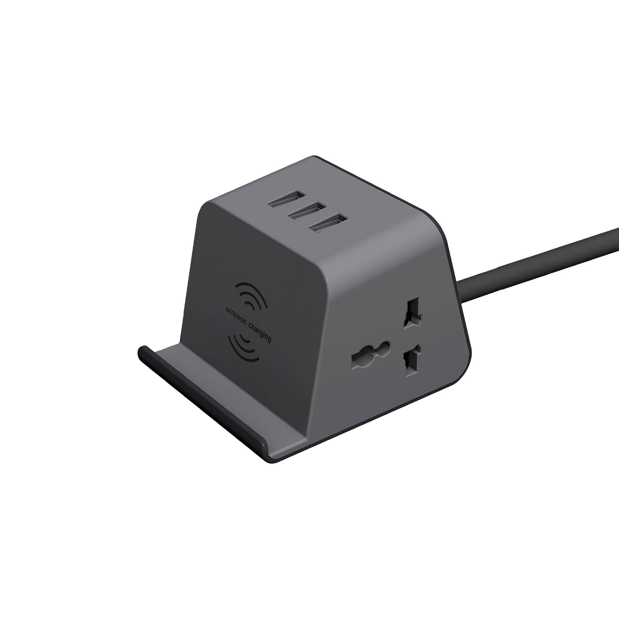 Ergoworks Power Outlets & Sockets Black Wireless Charging Socket EW-FT02W-BK Ergoworks