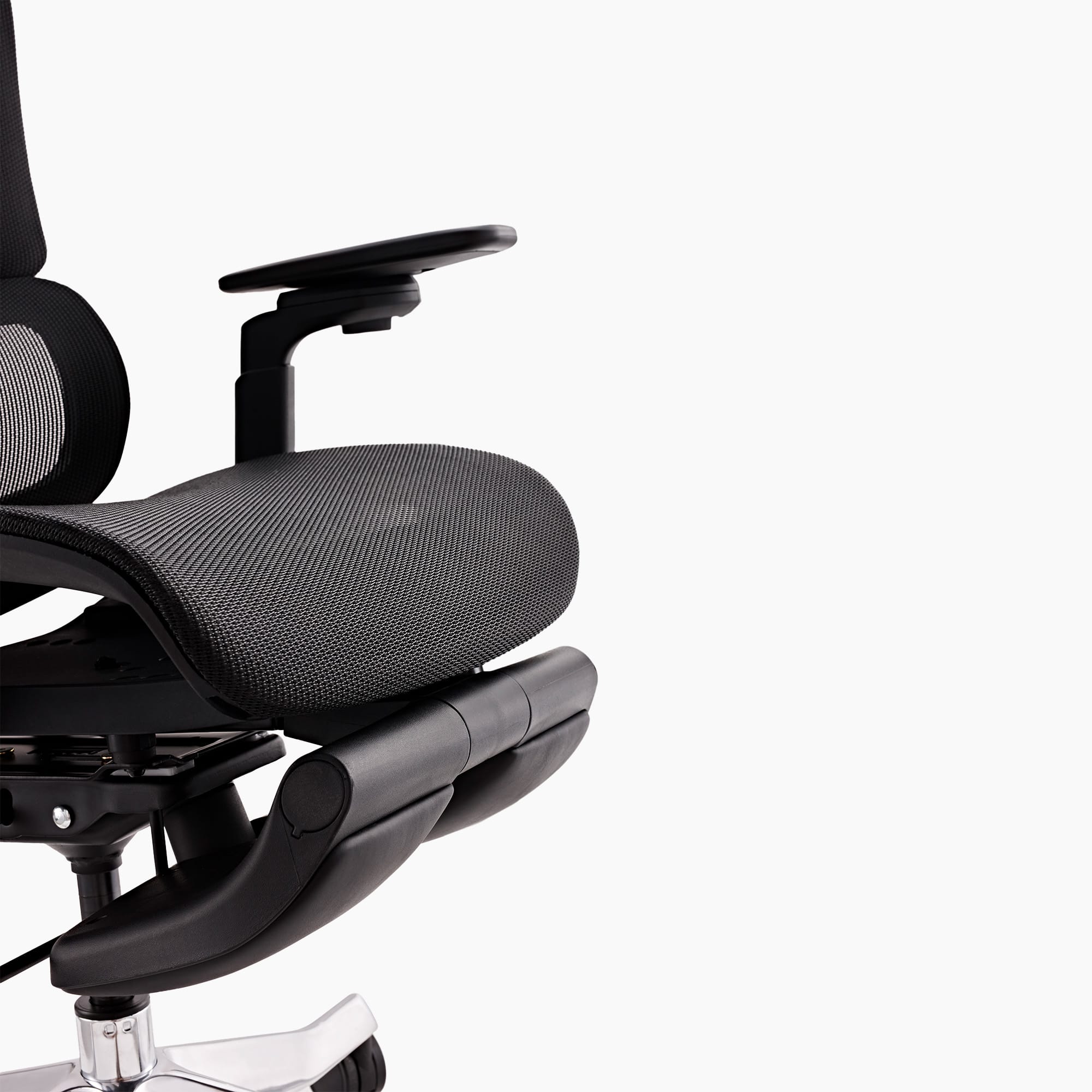Ergoworks Office Chairs Accessory Black Truly Airflex Retractable Footrest Ergoworks