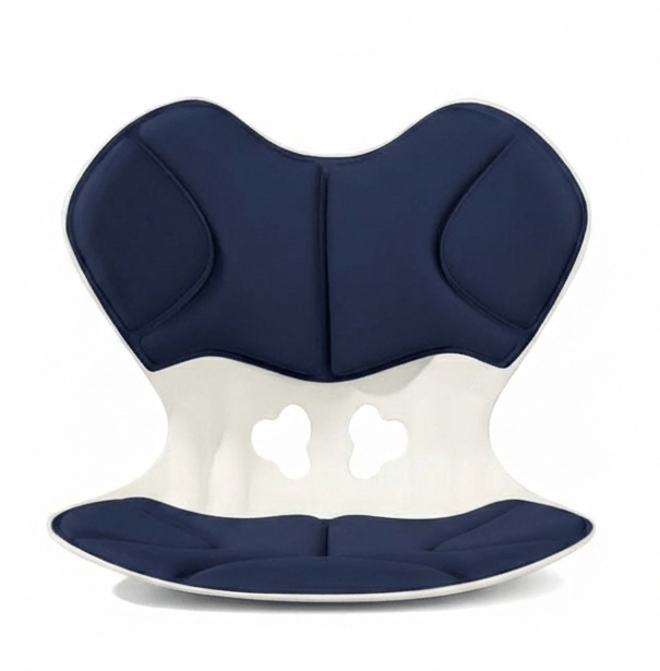 Ergoworks Back Care Navy Blue Posture Correction Angel Luxe Chair Ergoworks