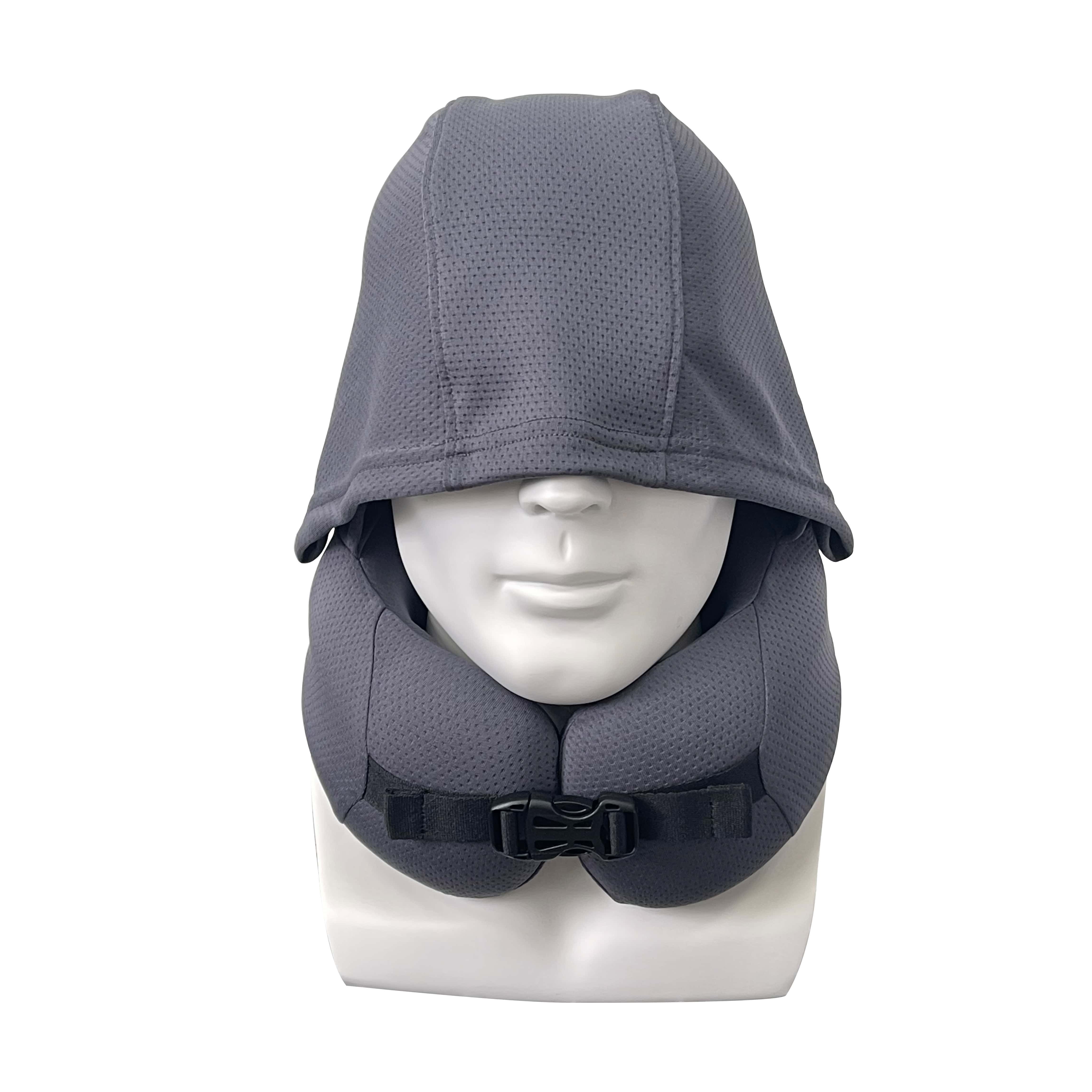 Ergoworks Pillows Pewter Gray SmartTrip Pocket Travel Pillow with Hoodie Ergoworks