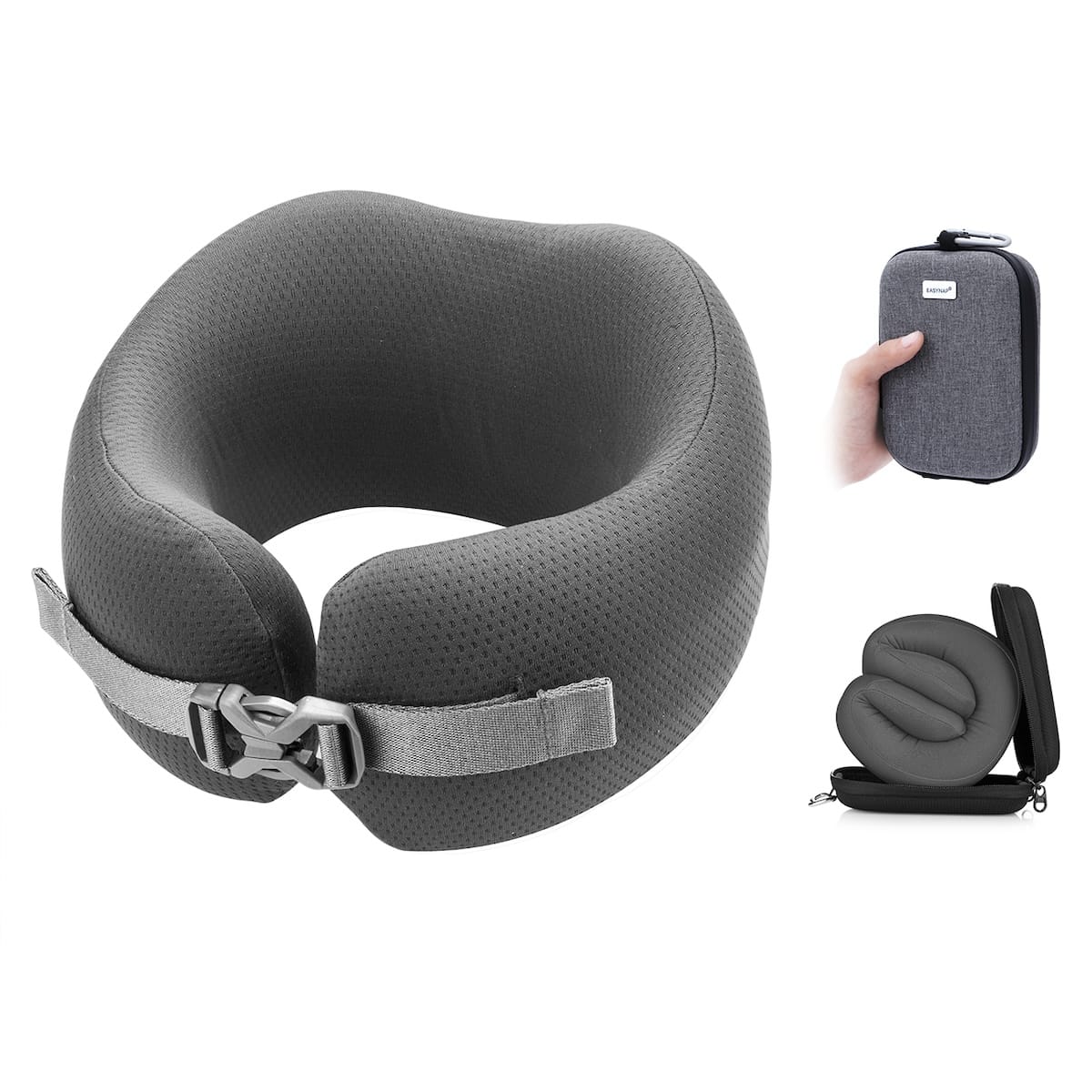 Ergoworks Pillows Pewter Gray (PVP) Easynap Pocket Travel Pillow (Large) Ergoworks