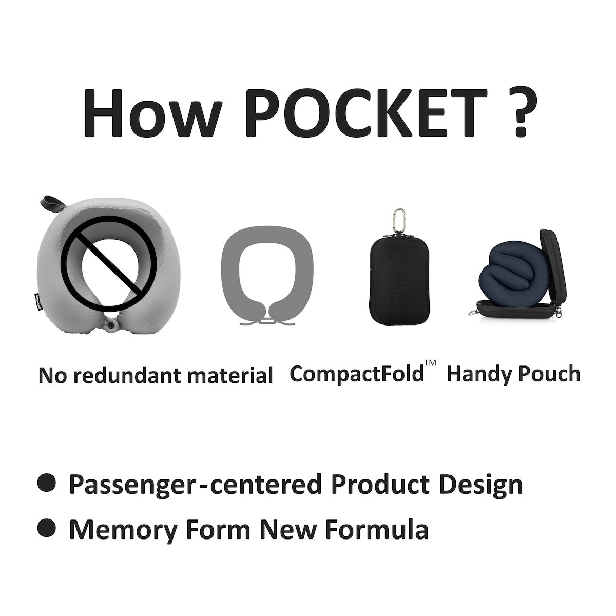 Easynap Pocket Travel Pillow (Large)