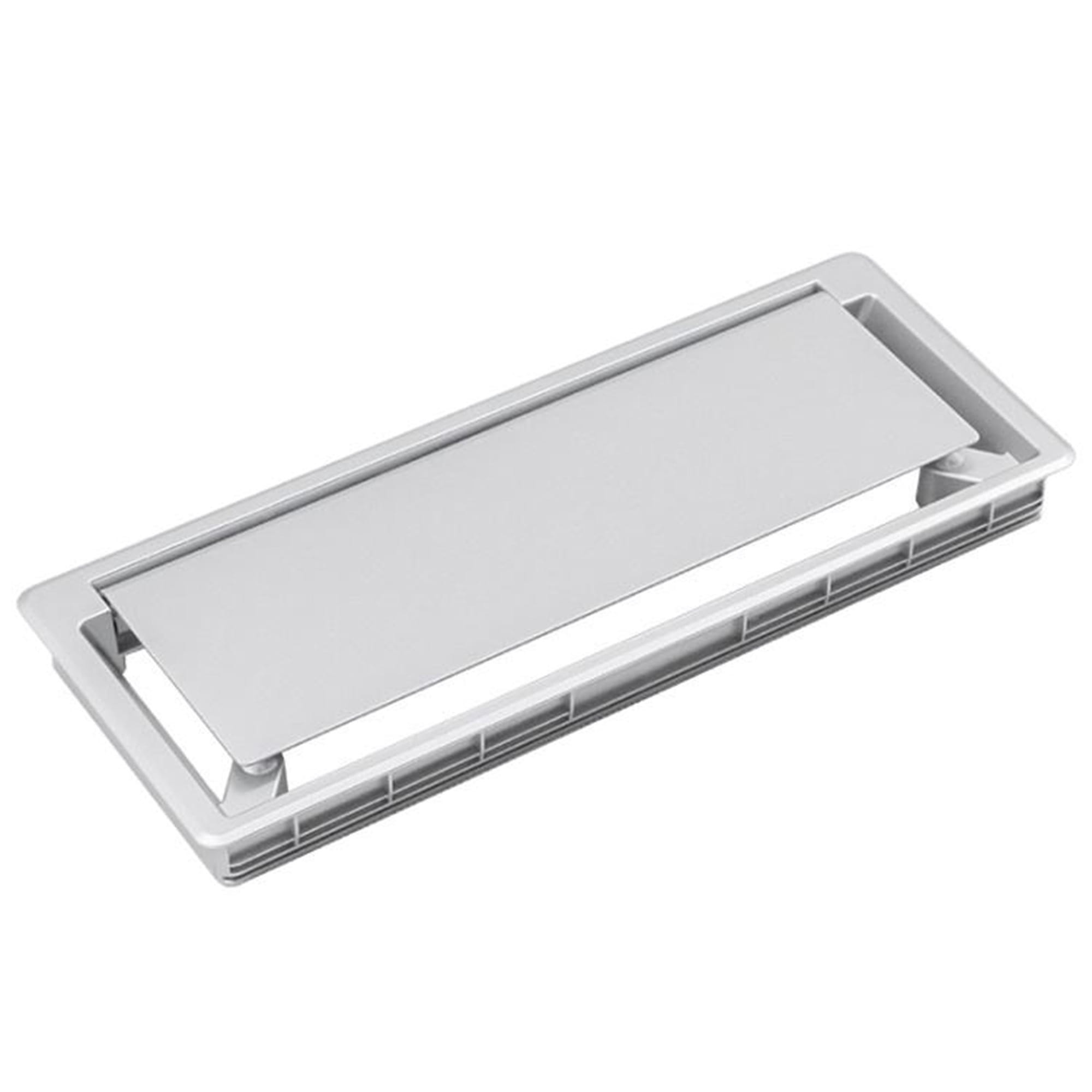 Ergoworks Under-Desk Accessories Silver/Grey Cable Management Flip Cover Box Ergoworks