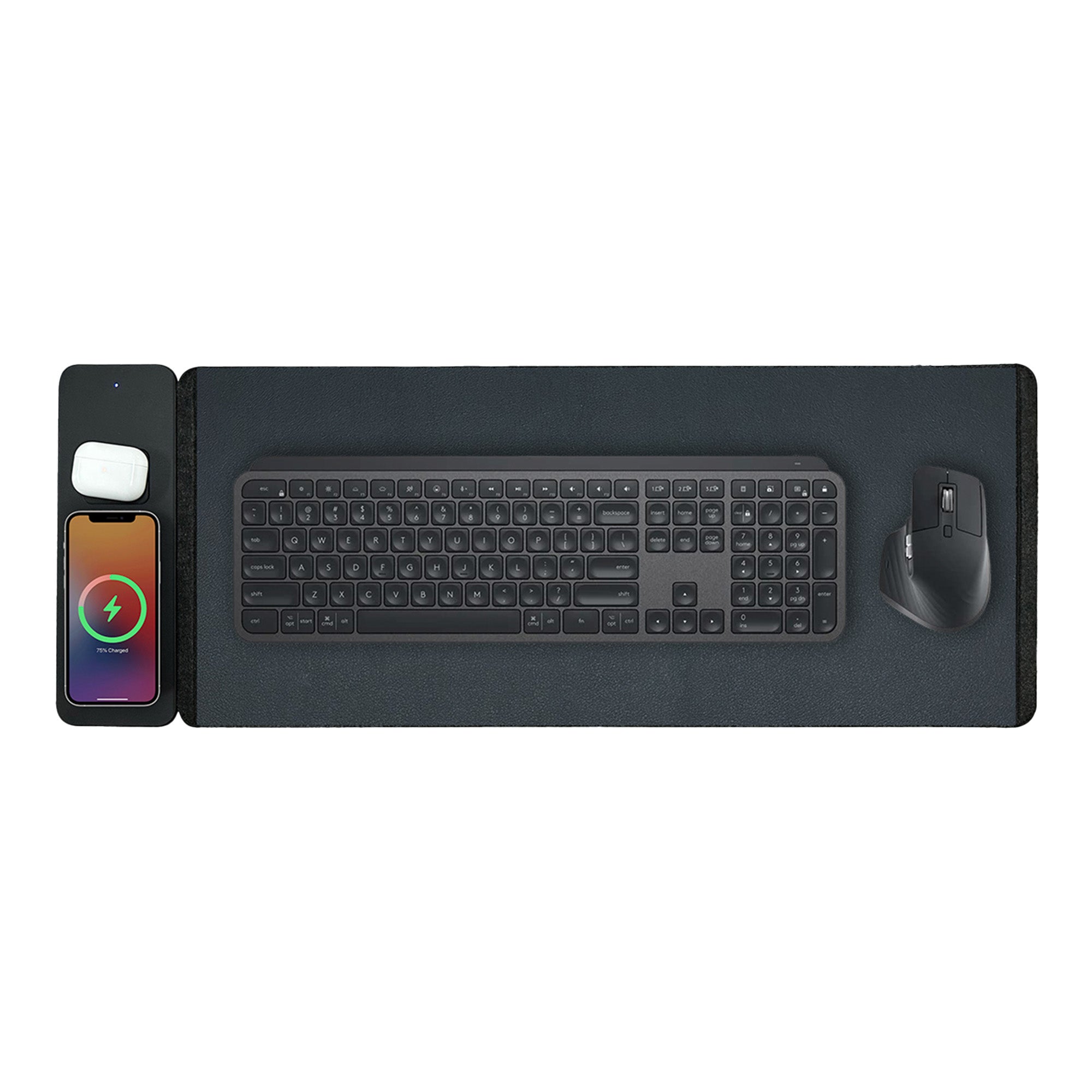 Comfy Desk Mouse Pad With Detachable Wireless Charger (Magsafe)