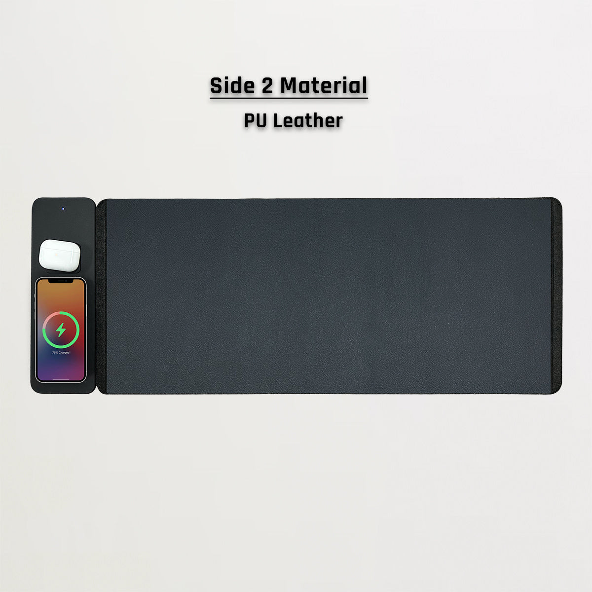 Comfy Desk Mouse Pad With Detachable Wireless Charger (Magsafe)