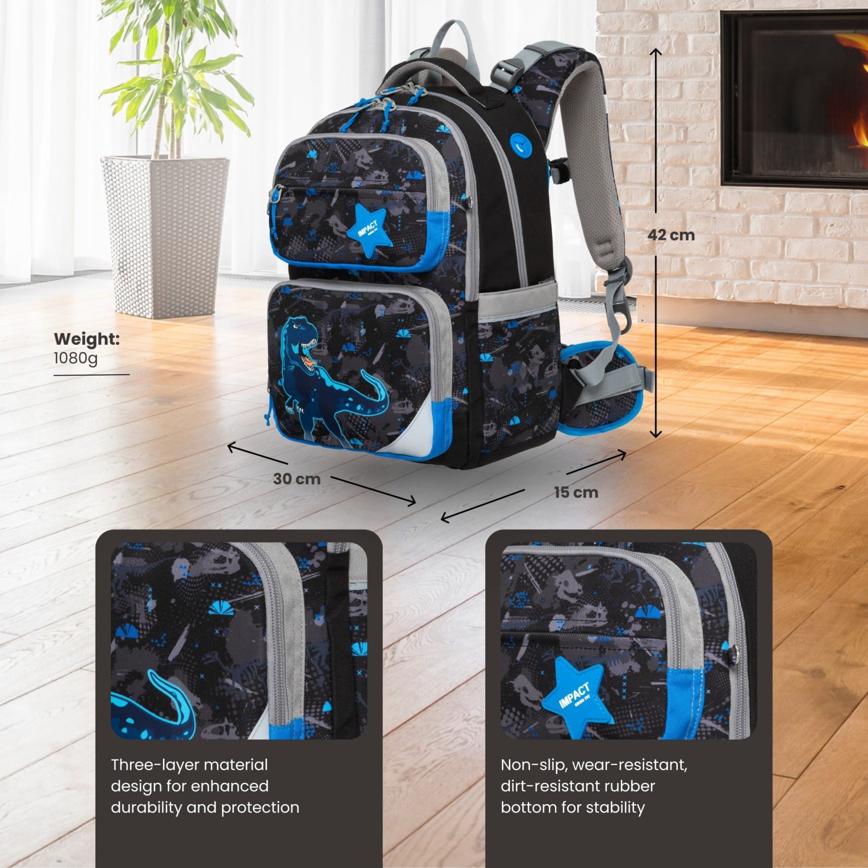 Impact School Bag Impact Posture Correction Ergonomic Backpack, IM-00226 Ergoworks