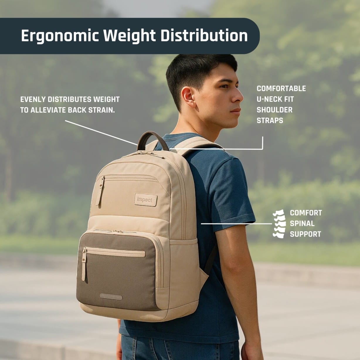 Impact School Bag Impact Posture Correction Ergonomic Backpack, IM-00305 Ergoworks