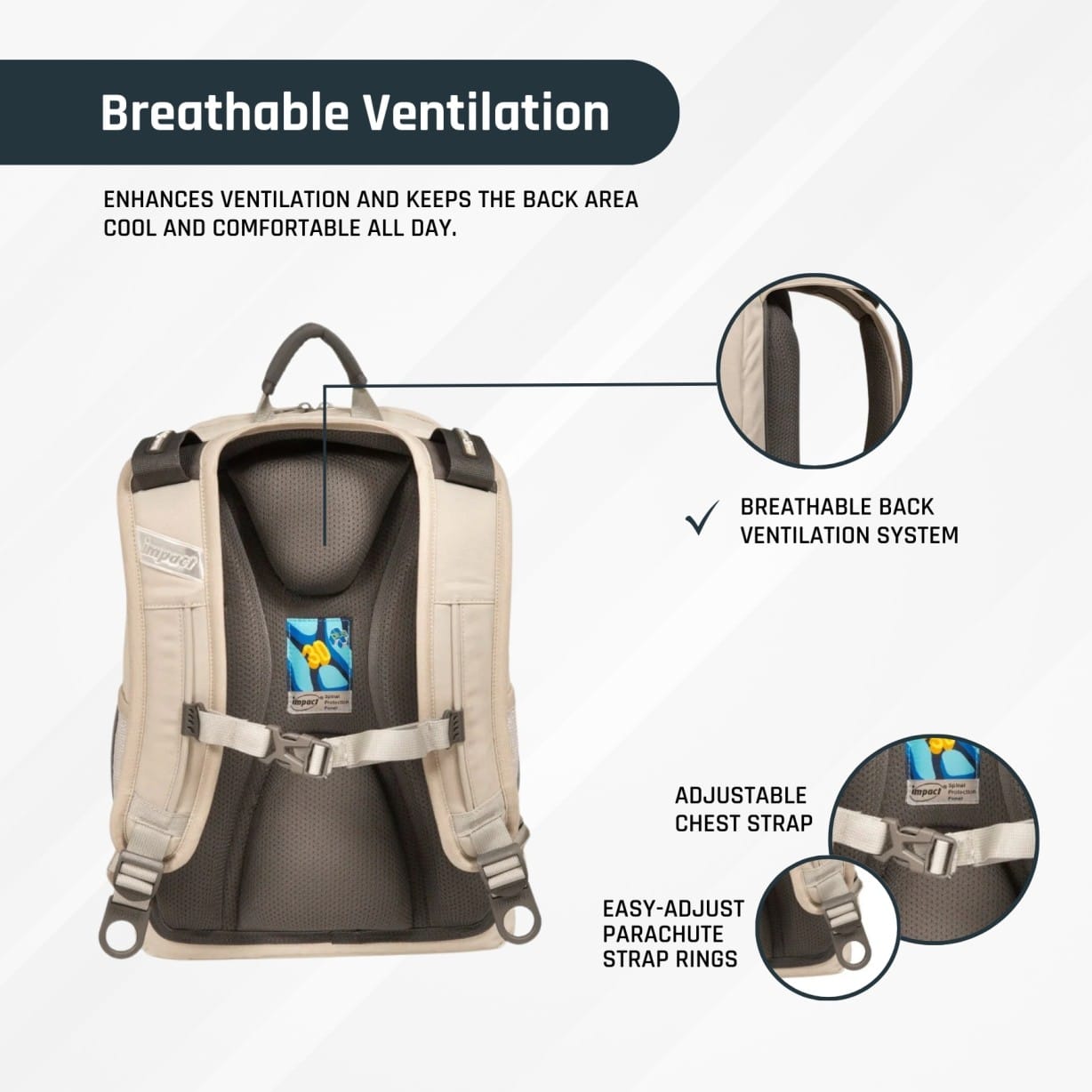 Impact School Bag Impact Posture Correction Ergonomic Backpack, IM-00305 Ergoworks