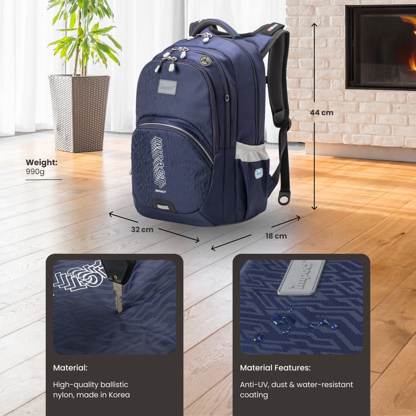 Impact School Bag Impact Posture Correction Ergonomic Backpack, IM-00385 Ergoworks