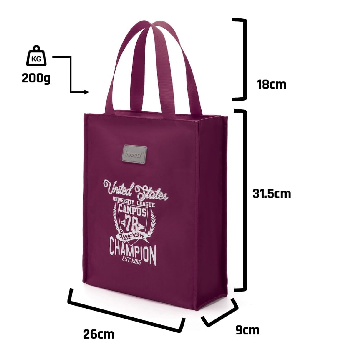 Impact School Bag Impact Carry Tote Bag Ergoworks