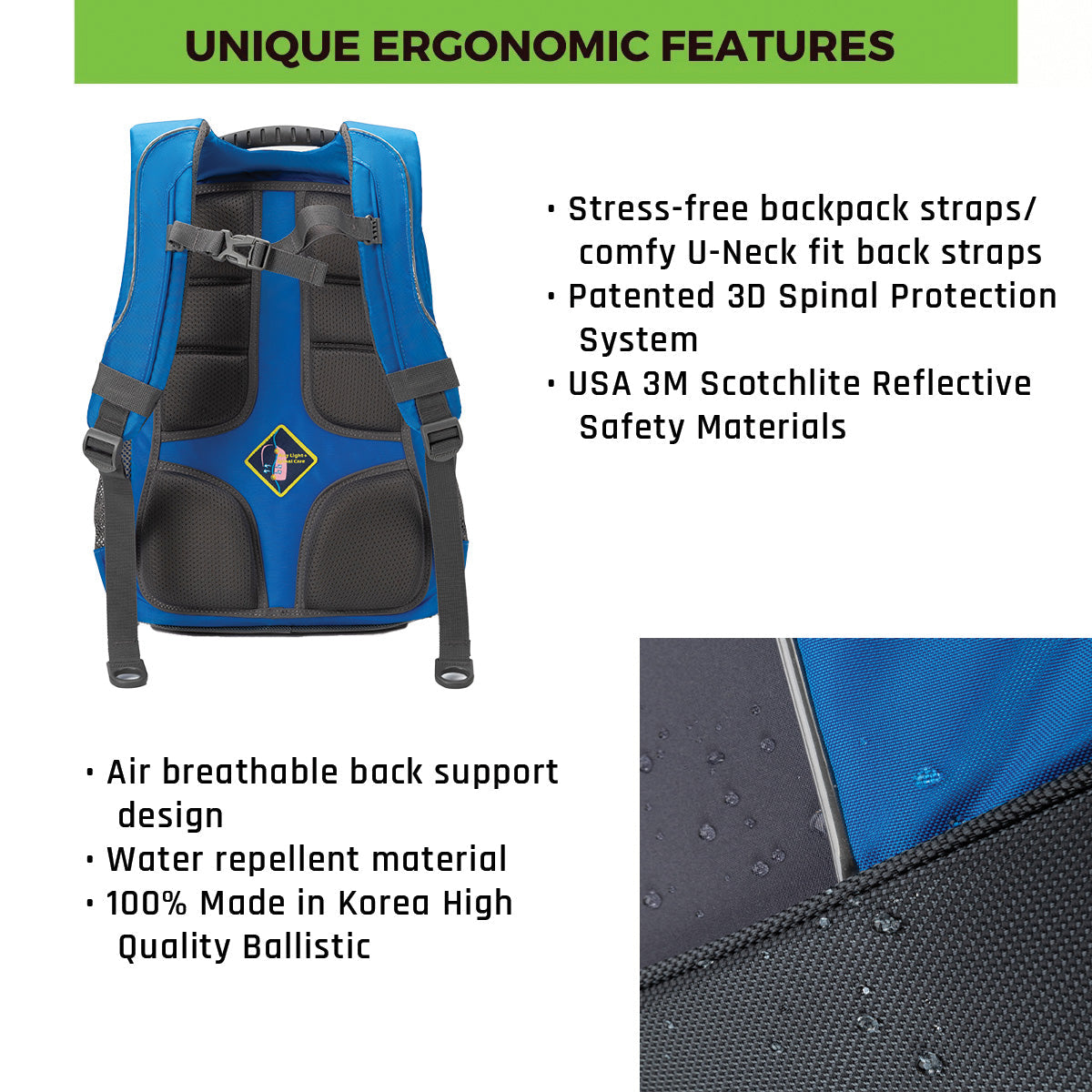 Impact Posture Correction Ergonomic Backpack, IPEG-167 - Ergoworks