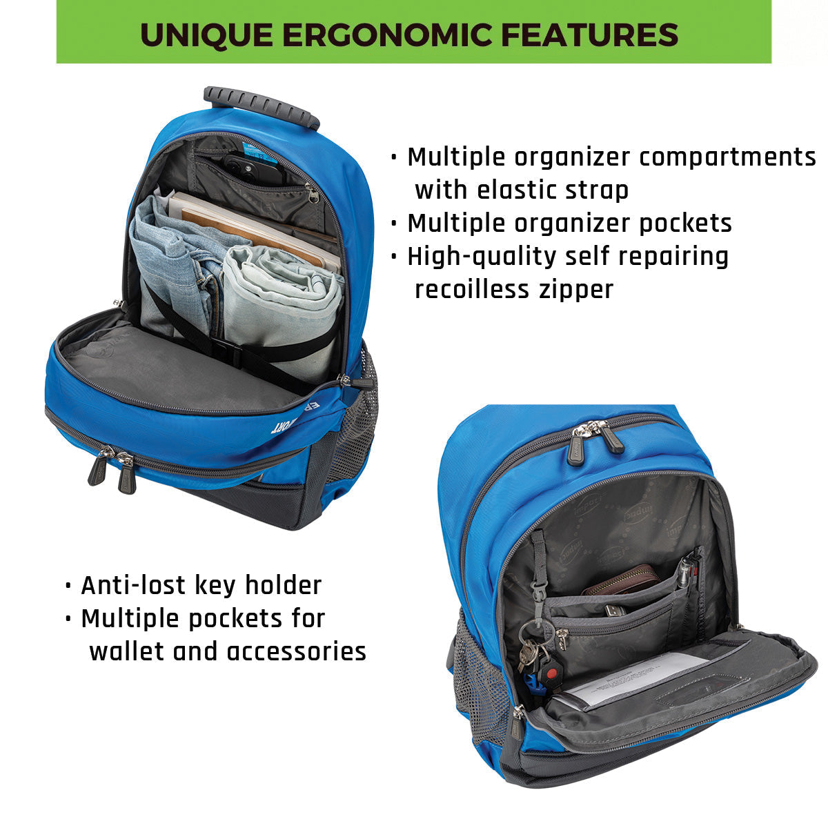 Impact Posture Correction Ergonomic Backpack, IPEG-167 - Ergoworks