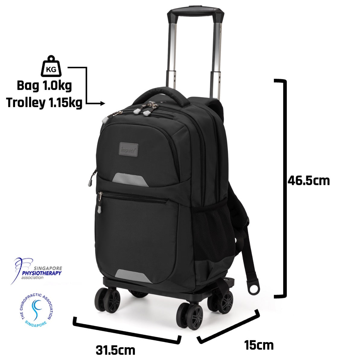 Impact Detachable Trolley Backpack IP-2300