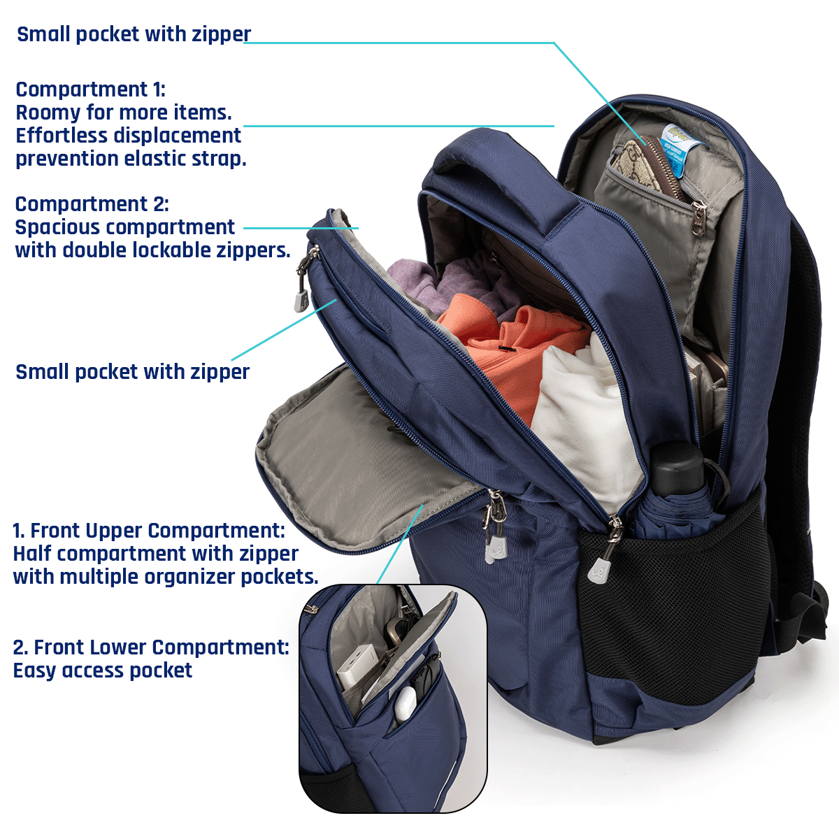Impact Detachable Trolley Backpack IP-2300